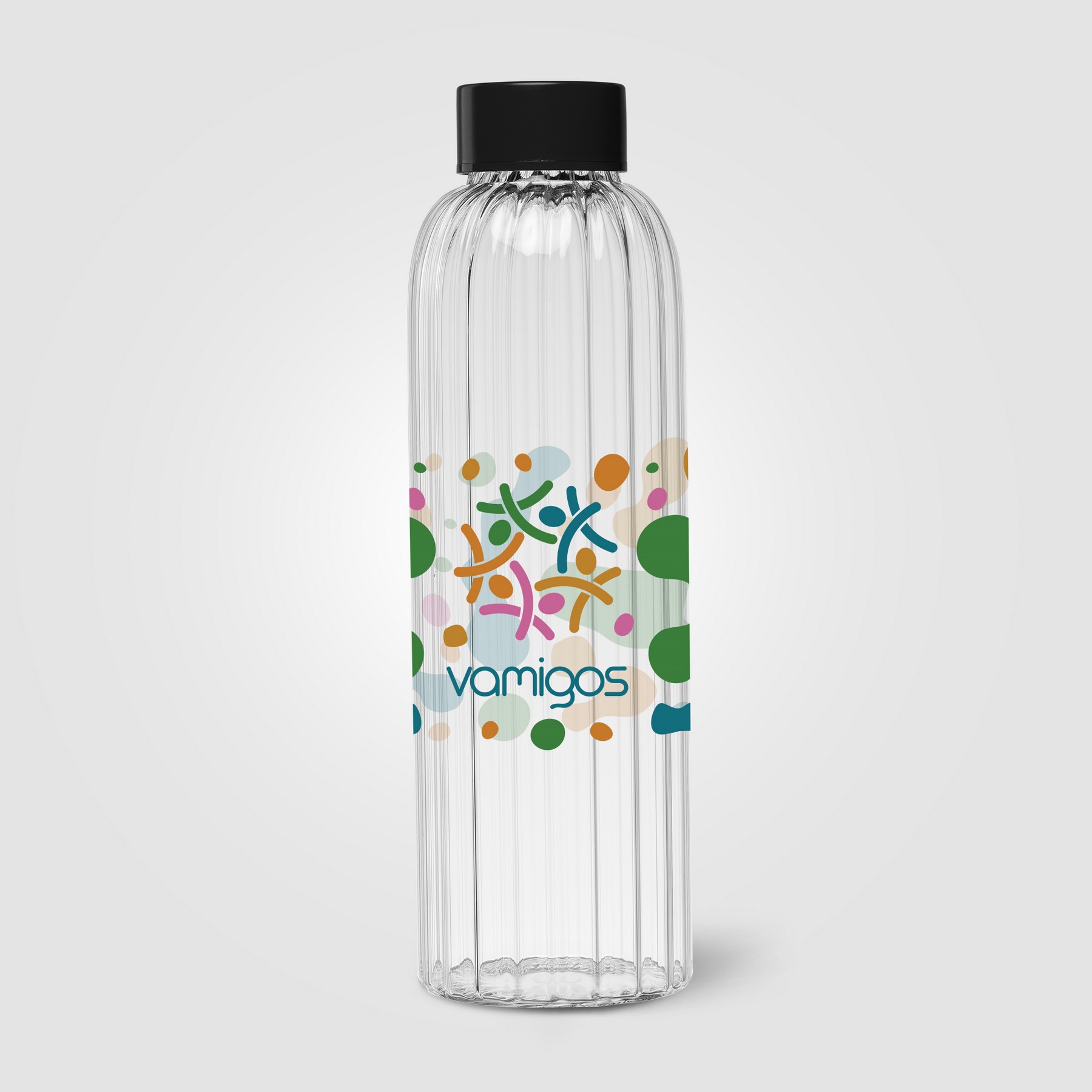 Picture of Linea Glass Ridged Color Pop Bottle ? 21 oz.