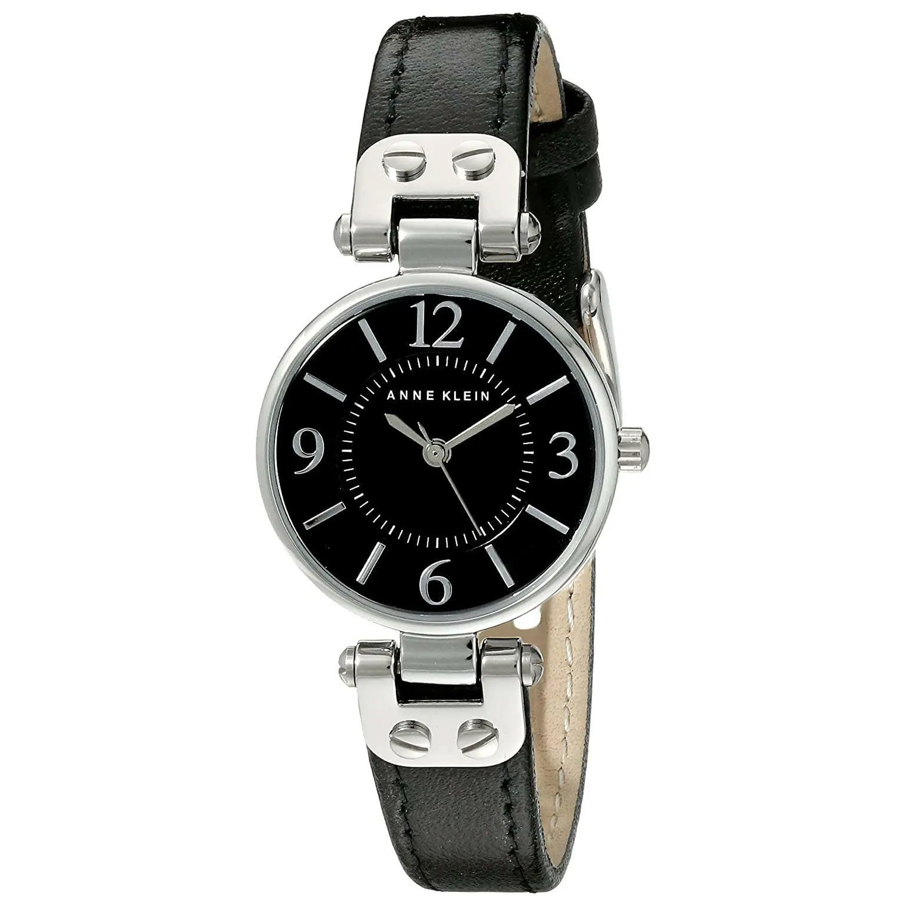 Picture of Anne Klein Women's Black Leather Bracelet Watch