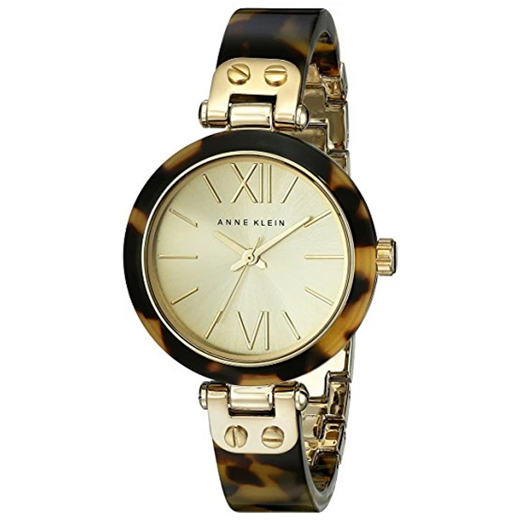 Picture of Anne Klein Women's Gold-Tone Tortoise Bangle Watch