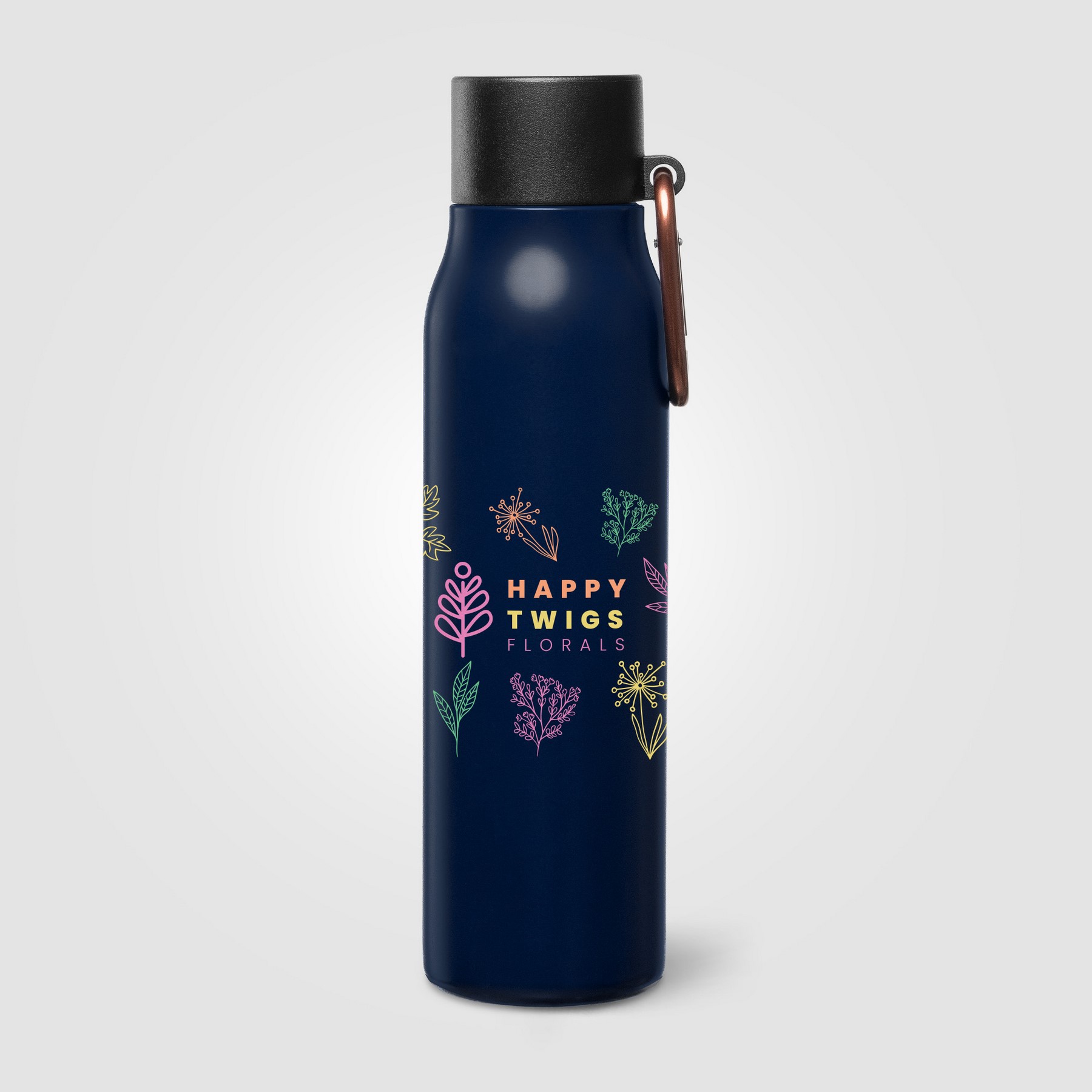Picture of Strata Recycled Stainless Steel Utility Clip Bottle ? 18 oz.