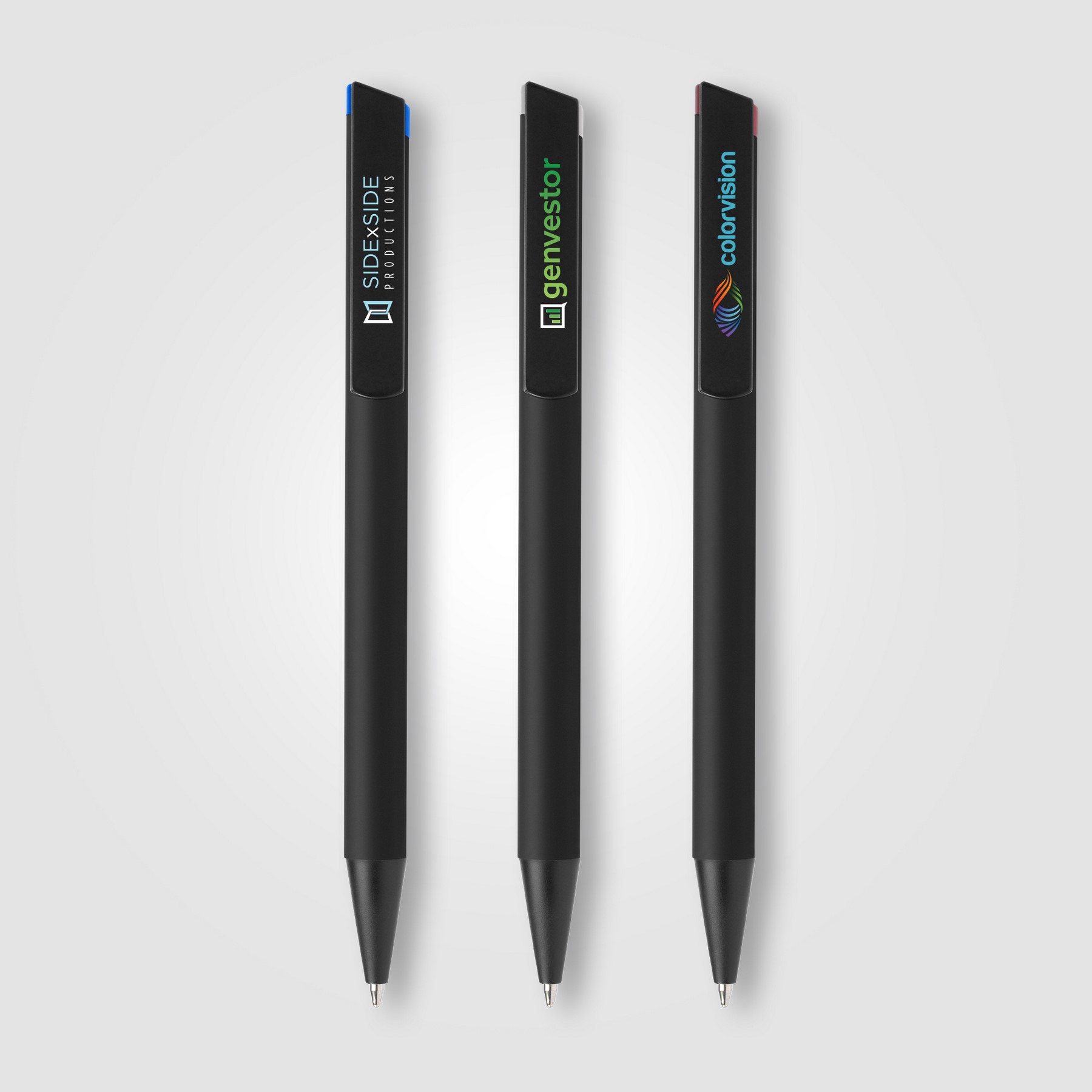 Picture of Volos Recycled Aluminum Ballpoint Pen ? ColorJet Clip Decoration