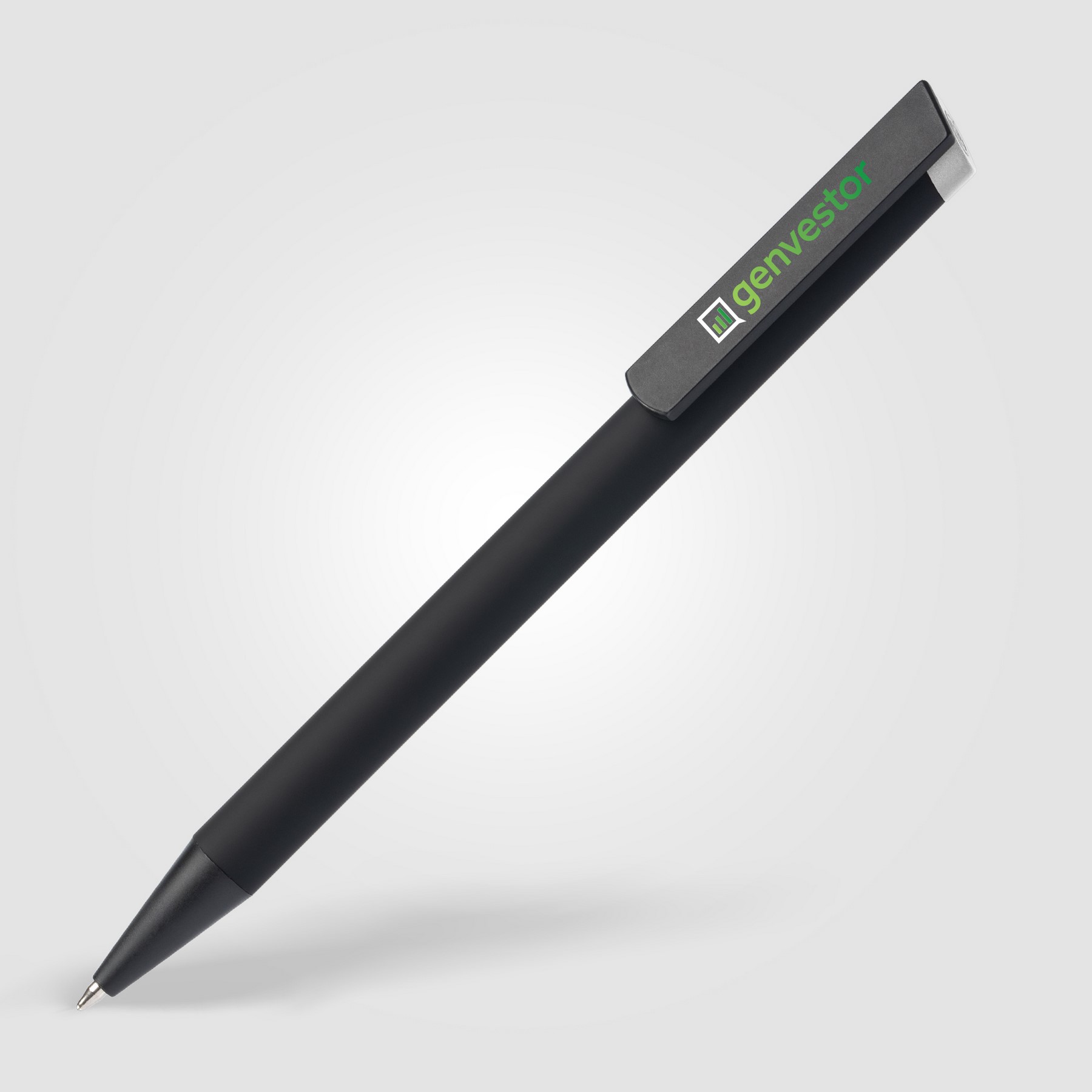 Picture of Volos Recycled Aluminum Ballpoint Pen ? ColorJet Clip Decoration