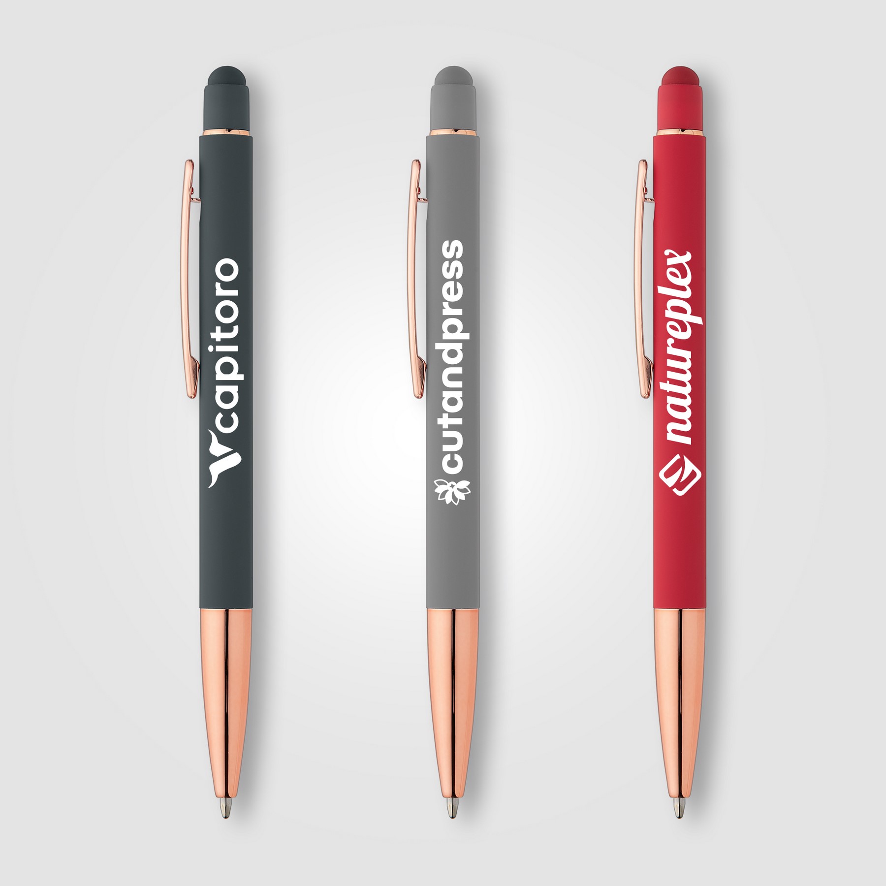 Picture of Sonic Softy Rose Gold Gel Pen w/ Stylus