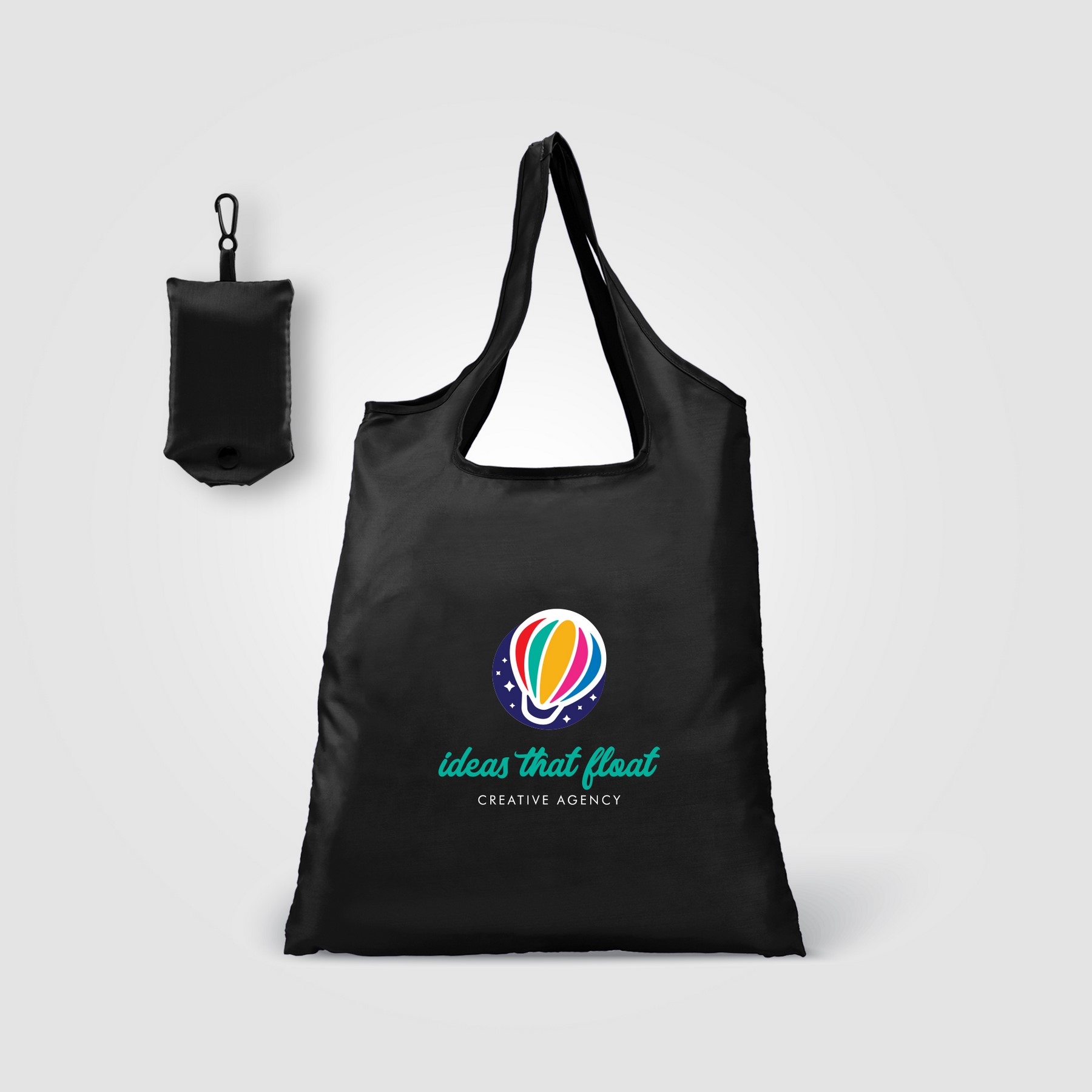 Picture of Santorini - Foldaway Shopping Tote Bag - 210D Polyester
