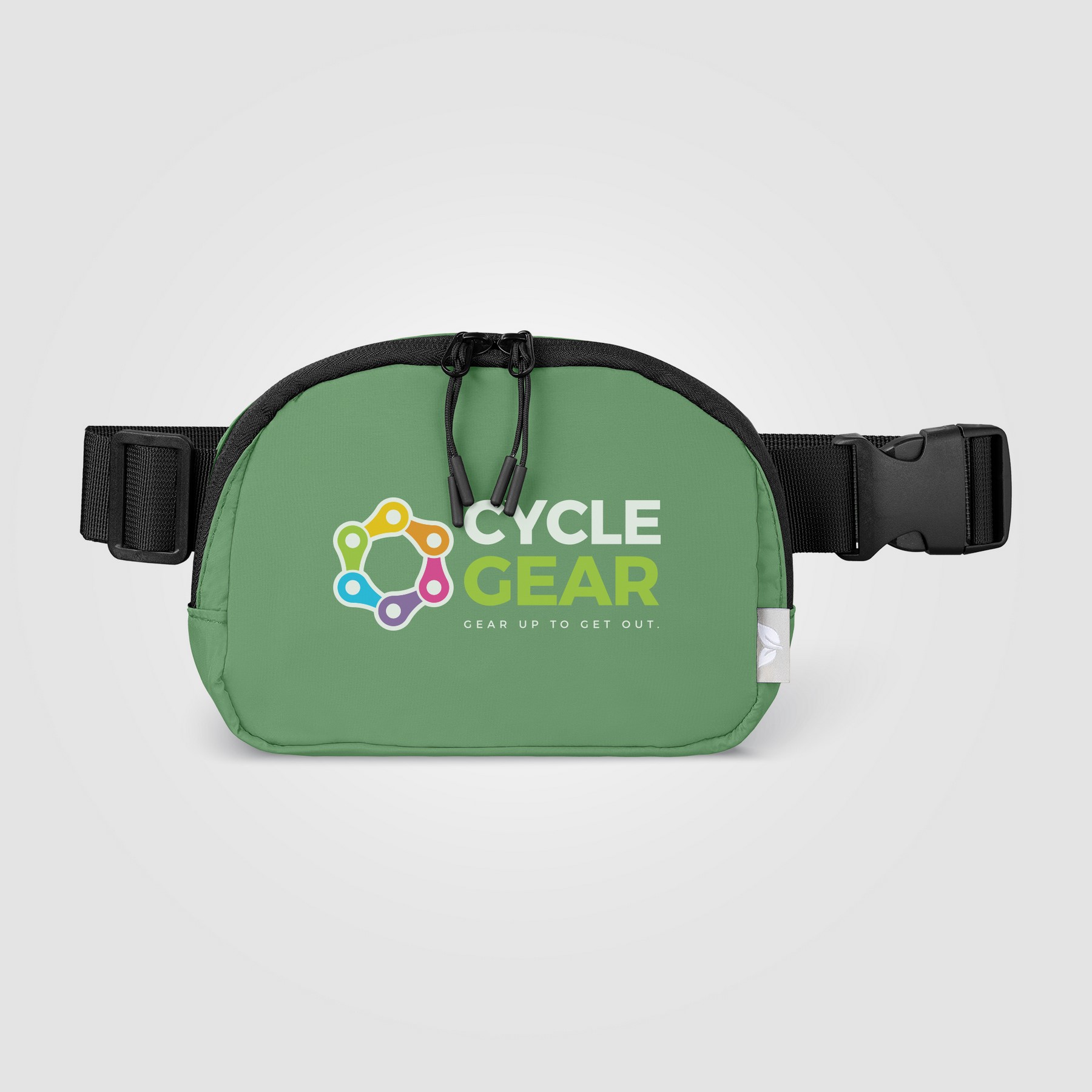 Picture of Taiga rPET Nylon Zippered Waist Bag - 40 oz