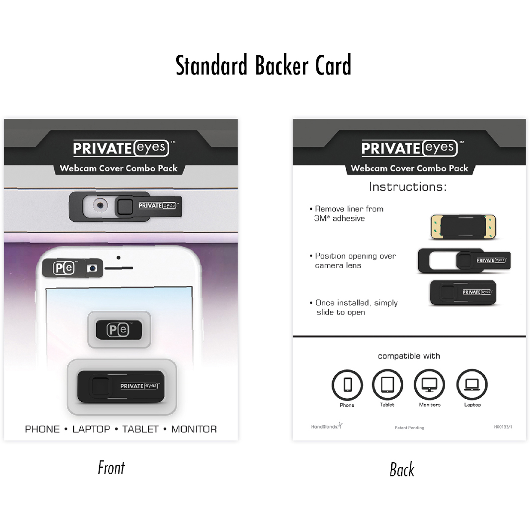 Picture of Private Eyes™ Combo: Standard Black & Mini Black
