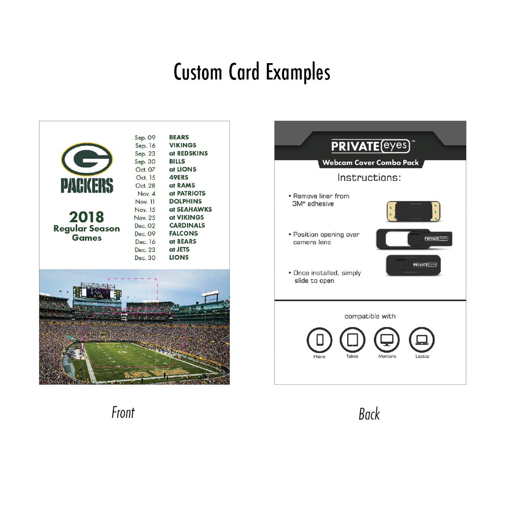 Picture of Private Eyes™ Custom Card Blister Packaging
