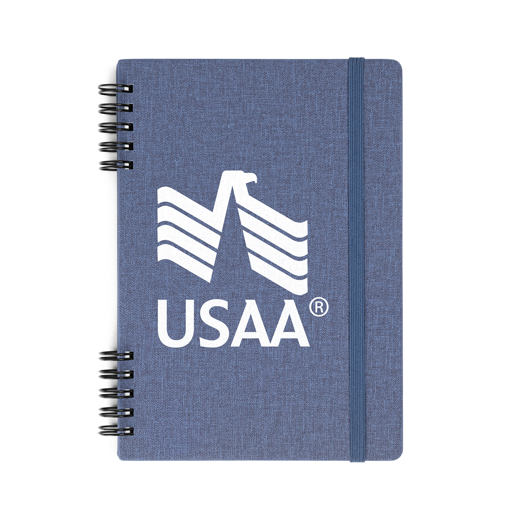 Picture of Spiral Linen Leather Notebook