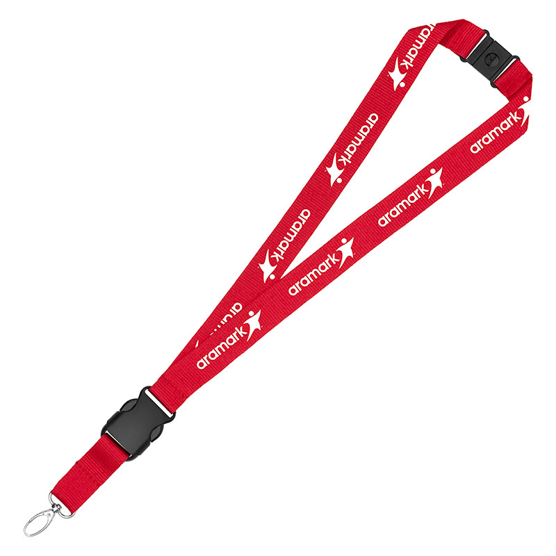 Picture of 1" Eco Friendly rPET Lanyard w/Buckle and Safety Breakaway