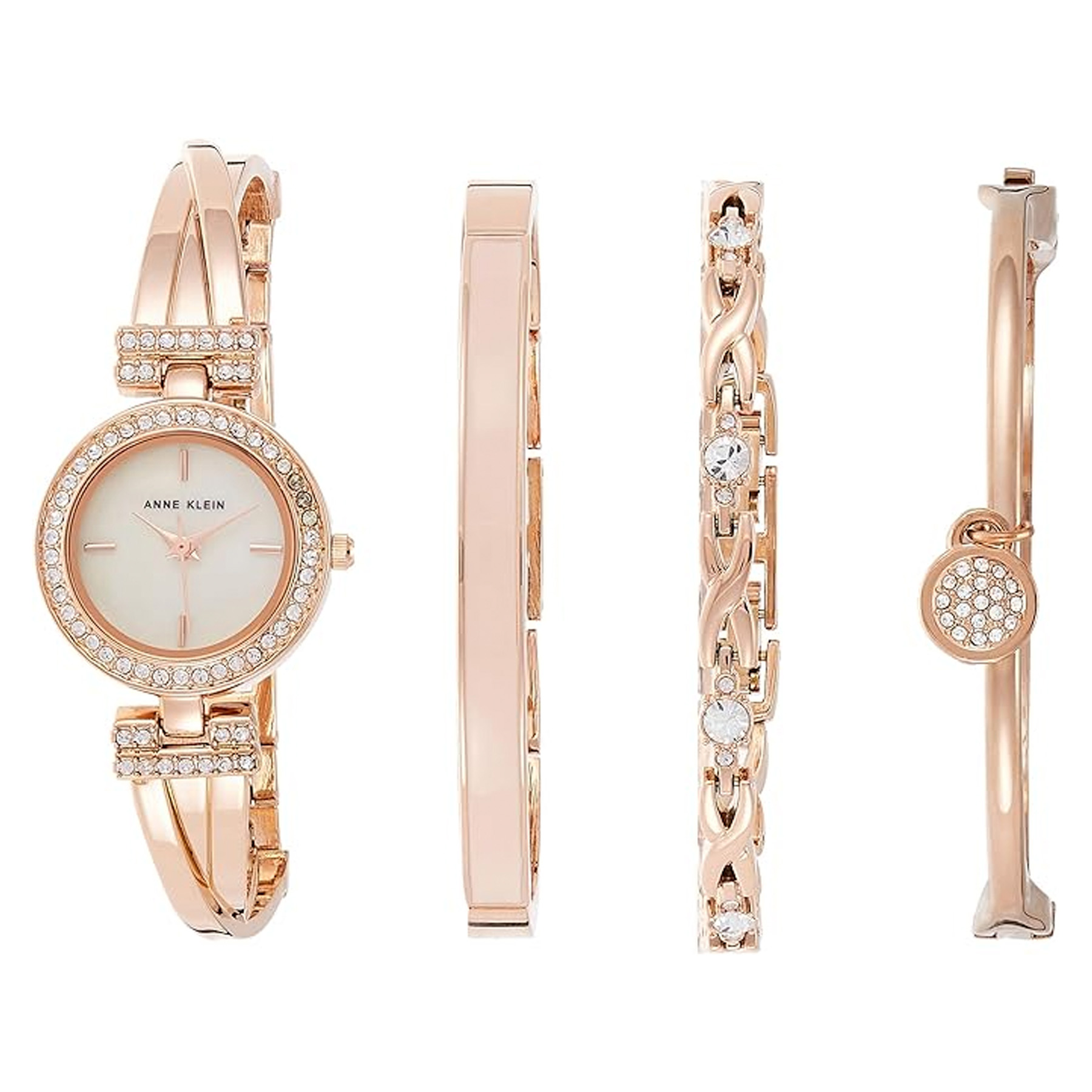 Picture of Anne Klein Women's Rose Gold Bracelet Watch Set