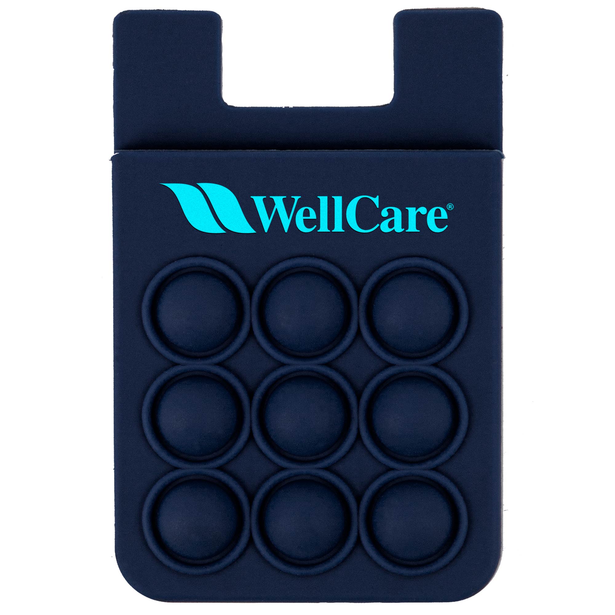 Picture of Popper Stress Reliever Silicone Phone Wallet