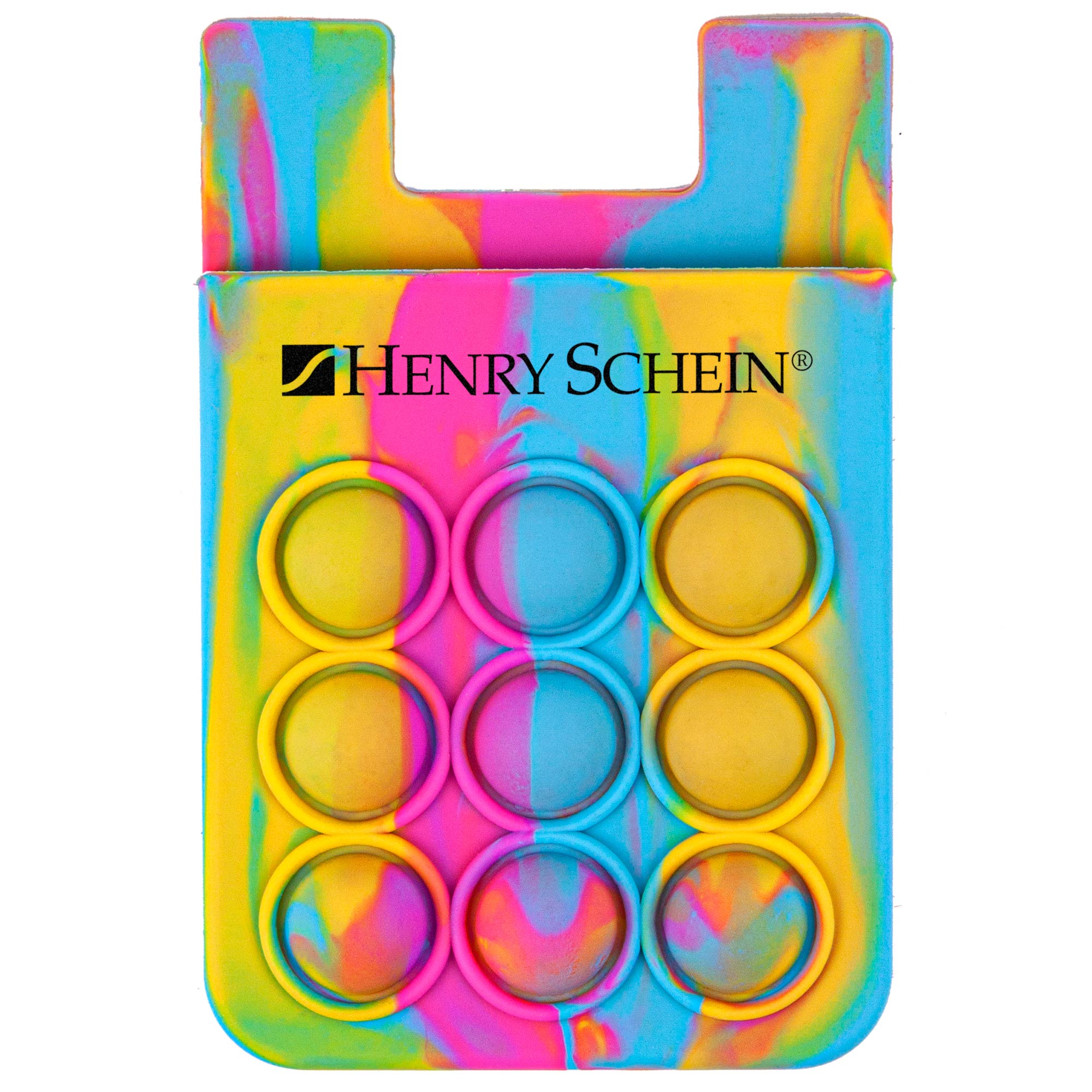 Picture of Popper Stress Reliever Silicone Phone Wallet