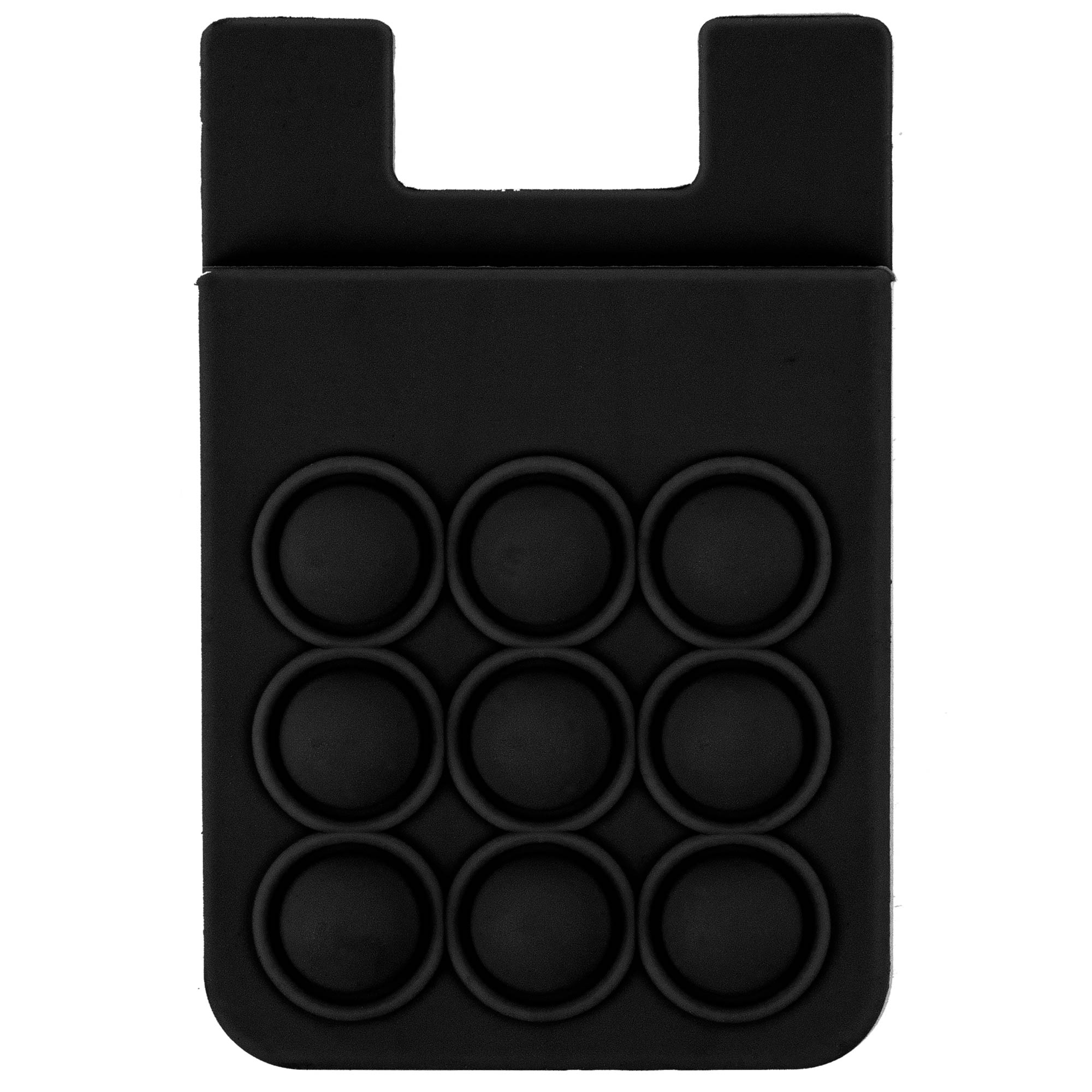 Picture of Popper Stress Reliever Silicone Phone Wallet