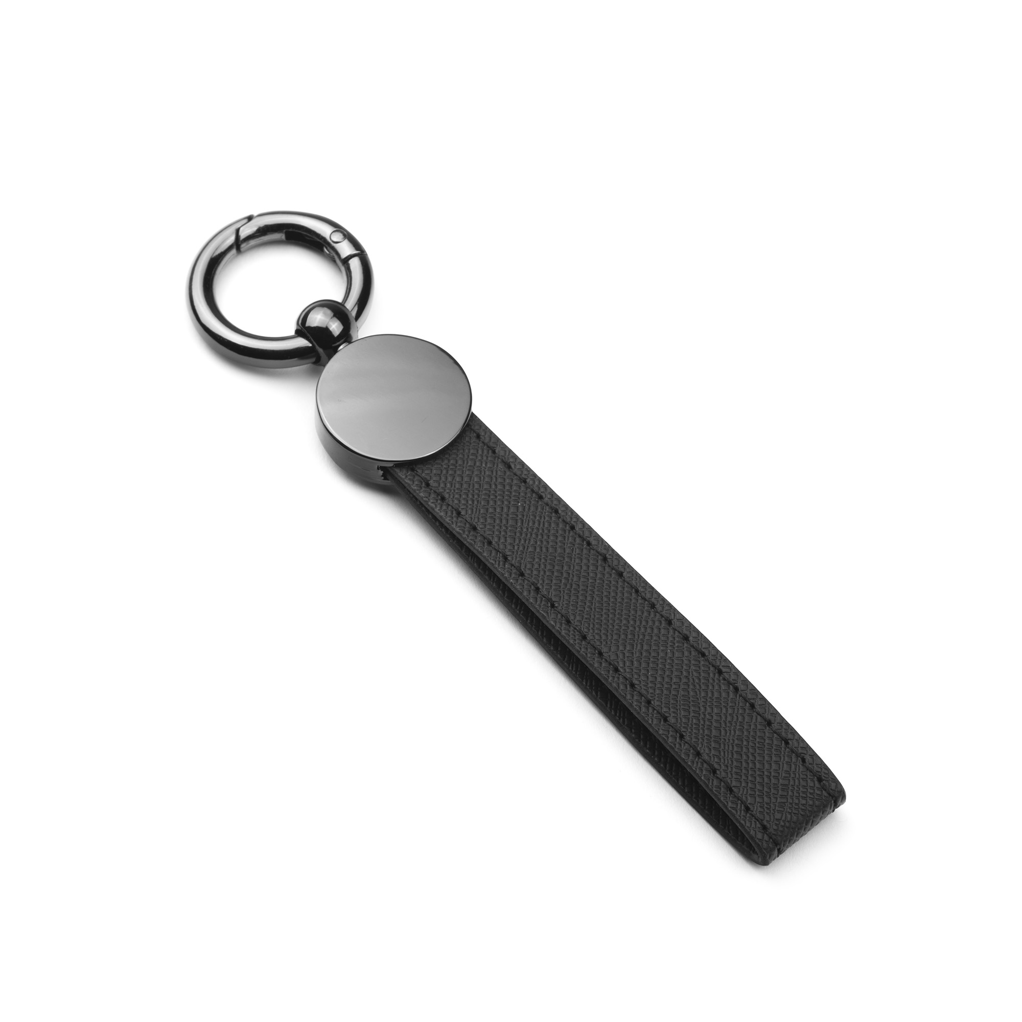 Picture of CoreLeather Gun Metal Keychain