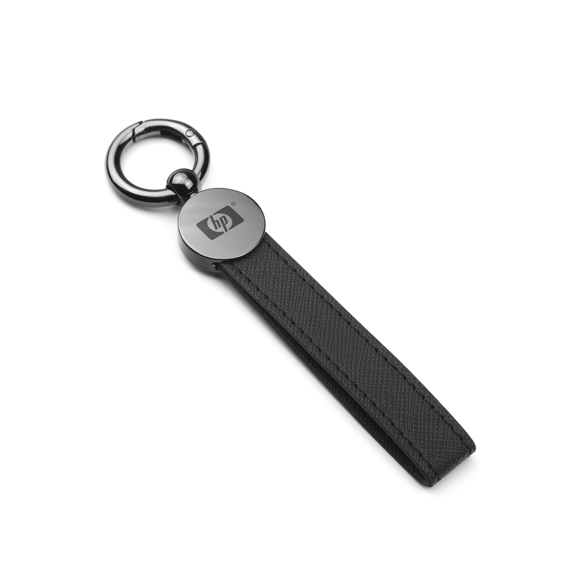 Picture of CoreLeather Gun Metal Keychain
