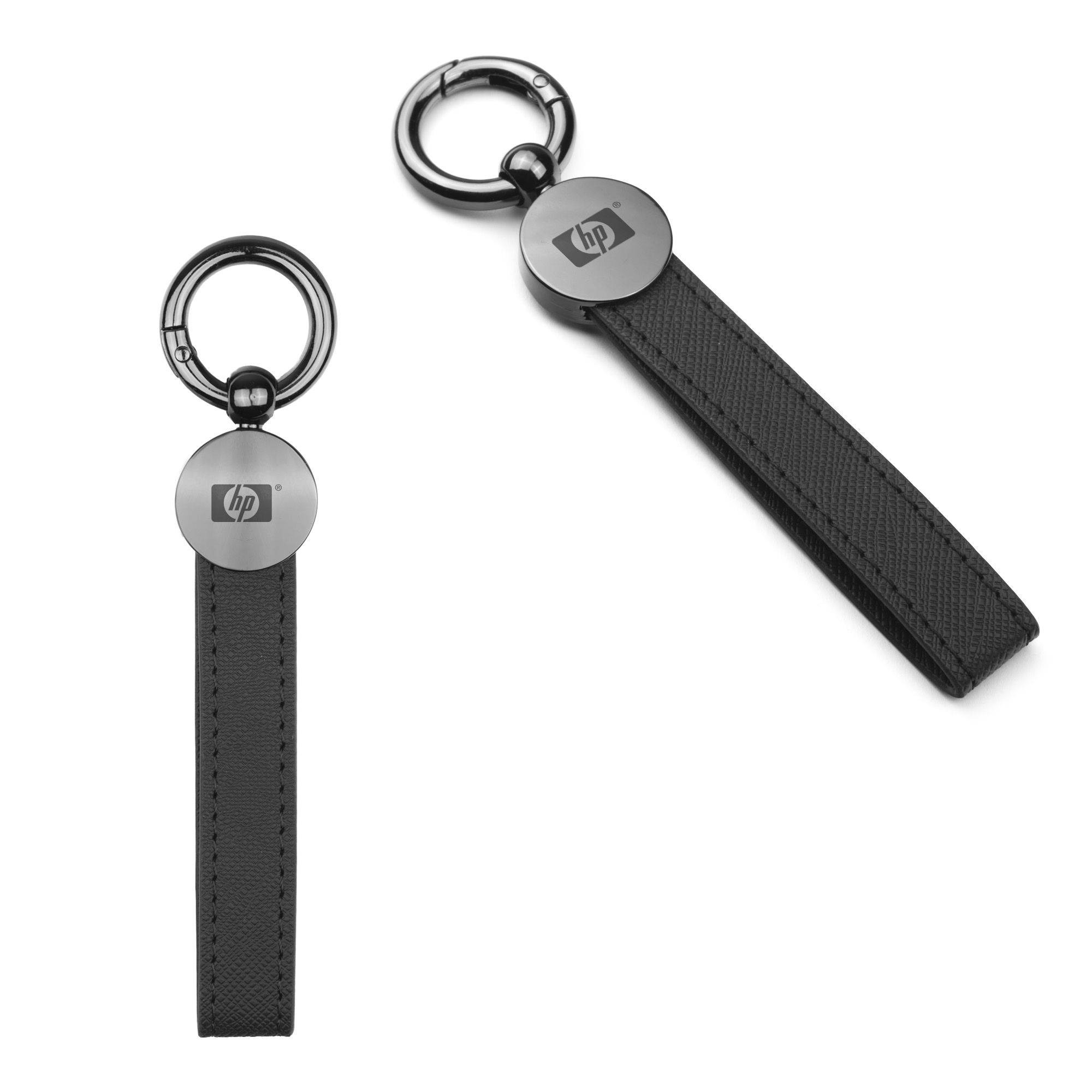 Picture of CoreLeather Gun Metal Keychain