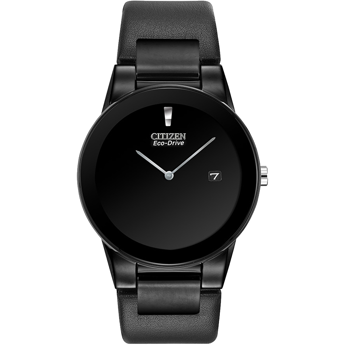 Picture of Citizen® Men's Eco-Drive Axiom Black Leather Strap Watch