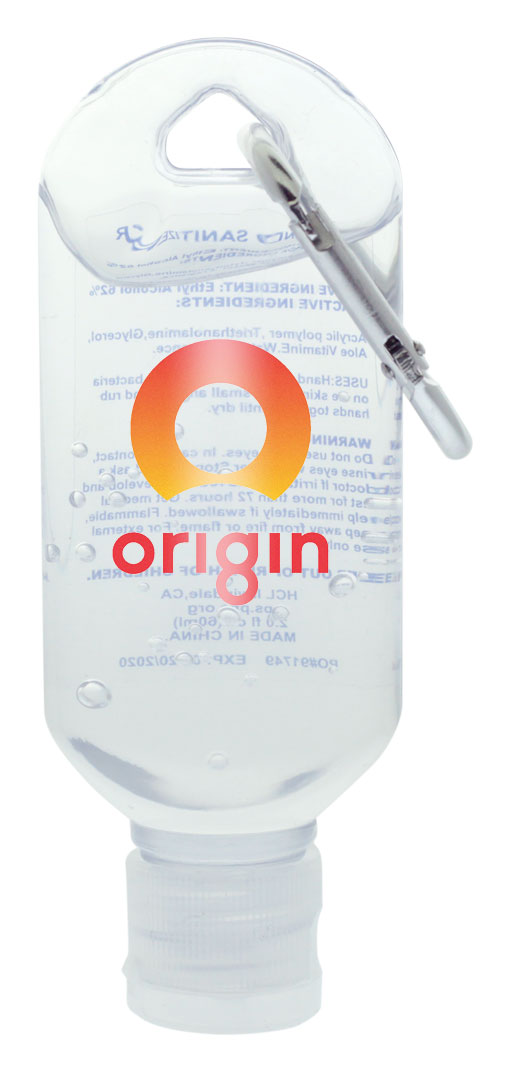 Picture of 2 Oz. Hand Sanitizer Gel w/Carabiner