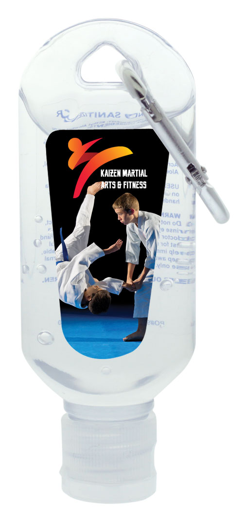 Picture of 2 Oz. Hand Sanitizer Gel w/Carabiner
