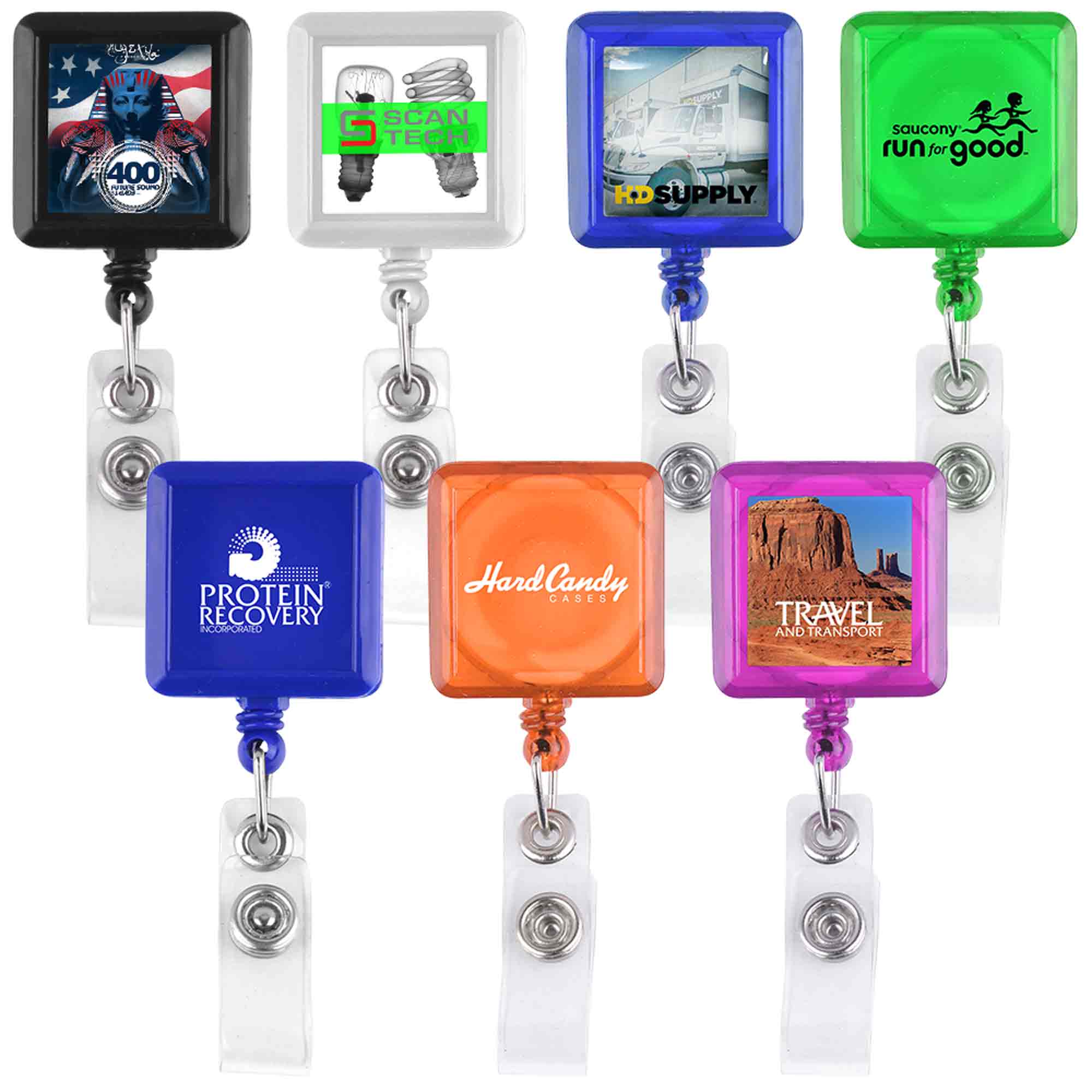 Picture of Square-Shaped Retractable Badge Holder