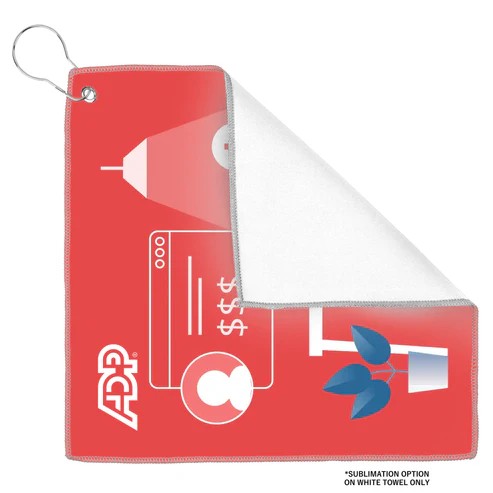 Picture of Recycled Golf Towel w/Carabiner (12" x 12")