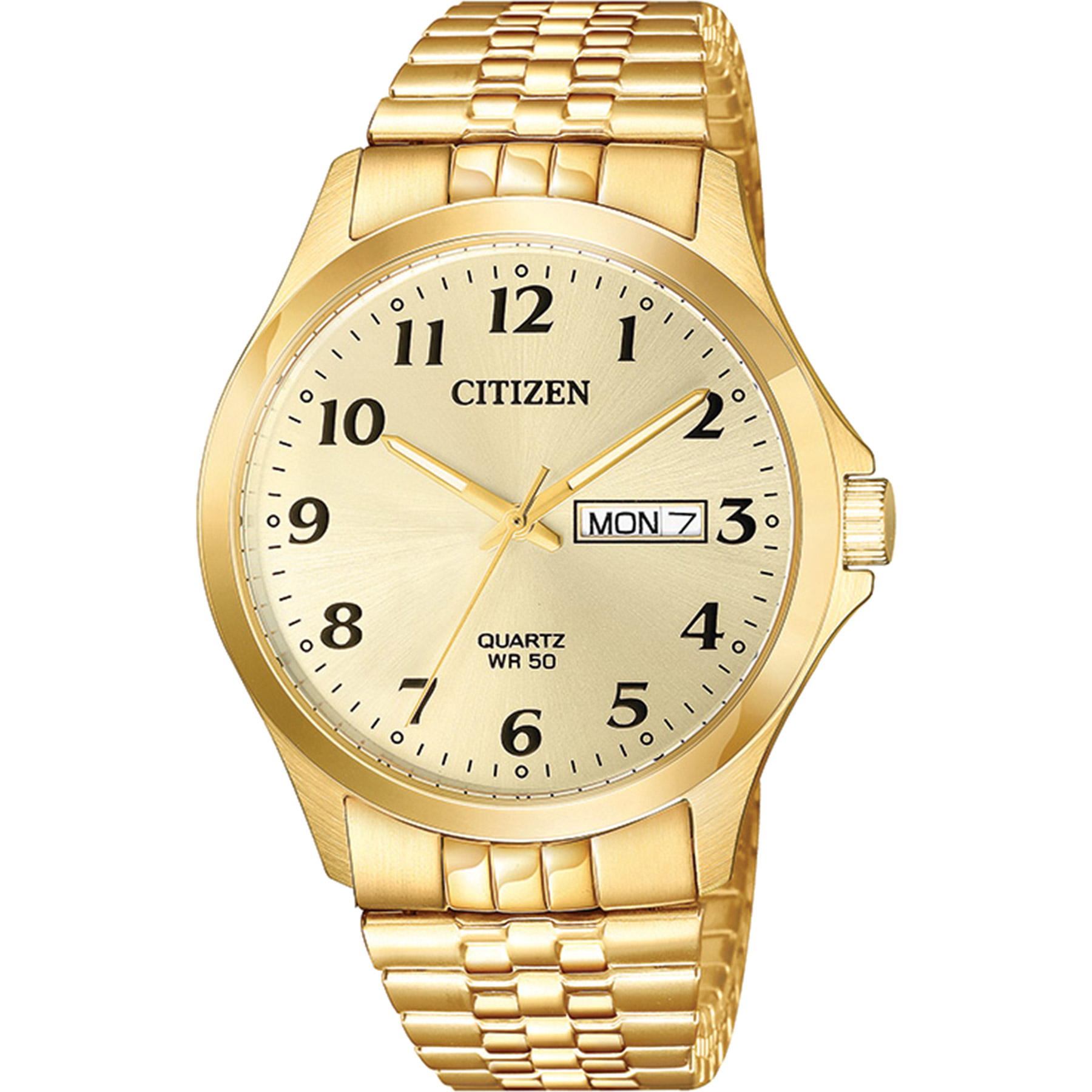 Picture of Citizen Men's Quartz Expansion Band Watch - Stainless Steel, Gold-Tone