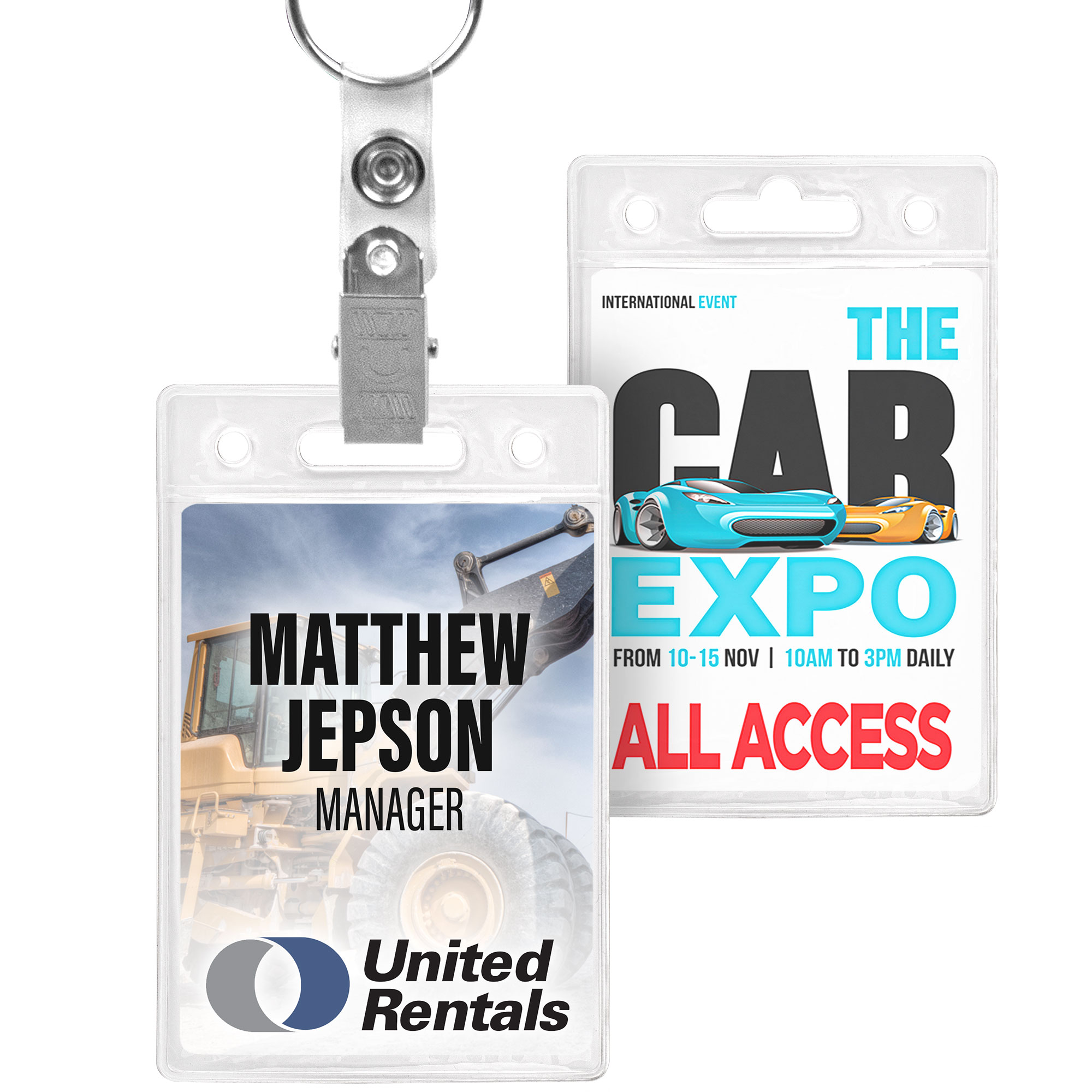Picture of Blank Clear ID/Badge Holder (3.25"x5")