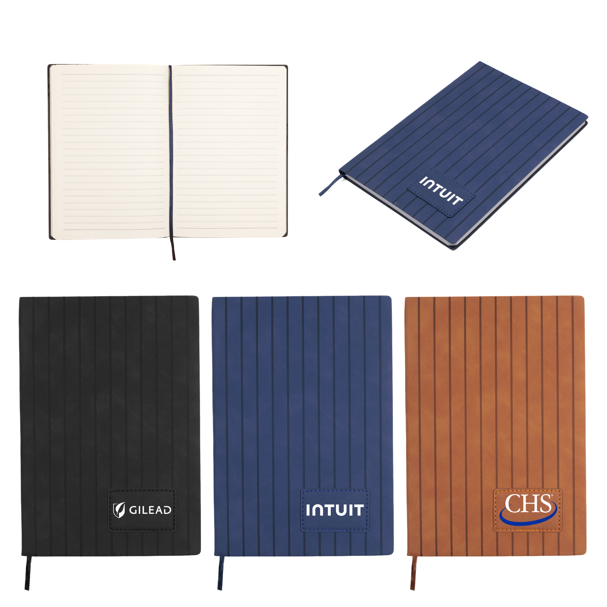 Picture of PrimeMark A5 Stripe-Embossed Journal