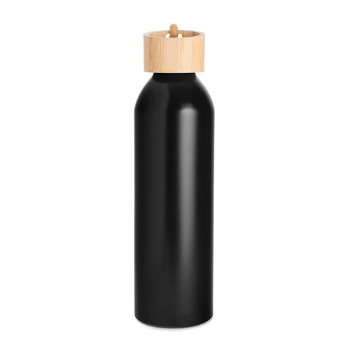 Picture of 22 Oz. Meriden Aluminum Bottle w/Bamboo Lid & Cotton String Loop