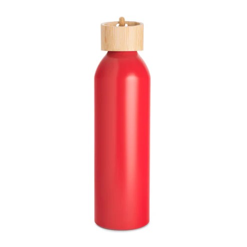 Picture of 22 Oz. Meriden Aluminum Bottle w/Bamboo Lid & Cotton String Loop