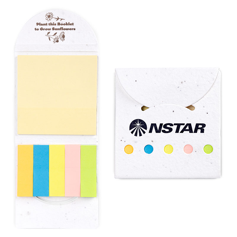 Picture of Biodegradable Flower Seeded Sticky Note Pad