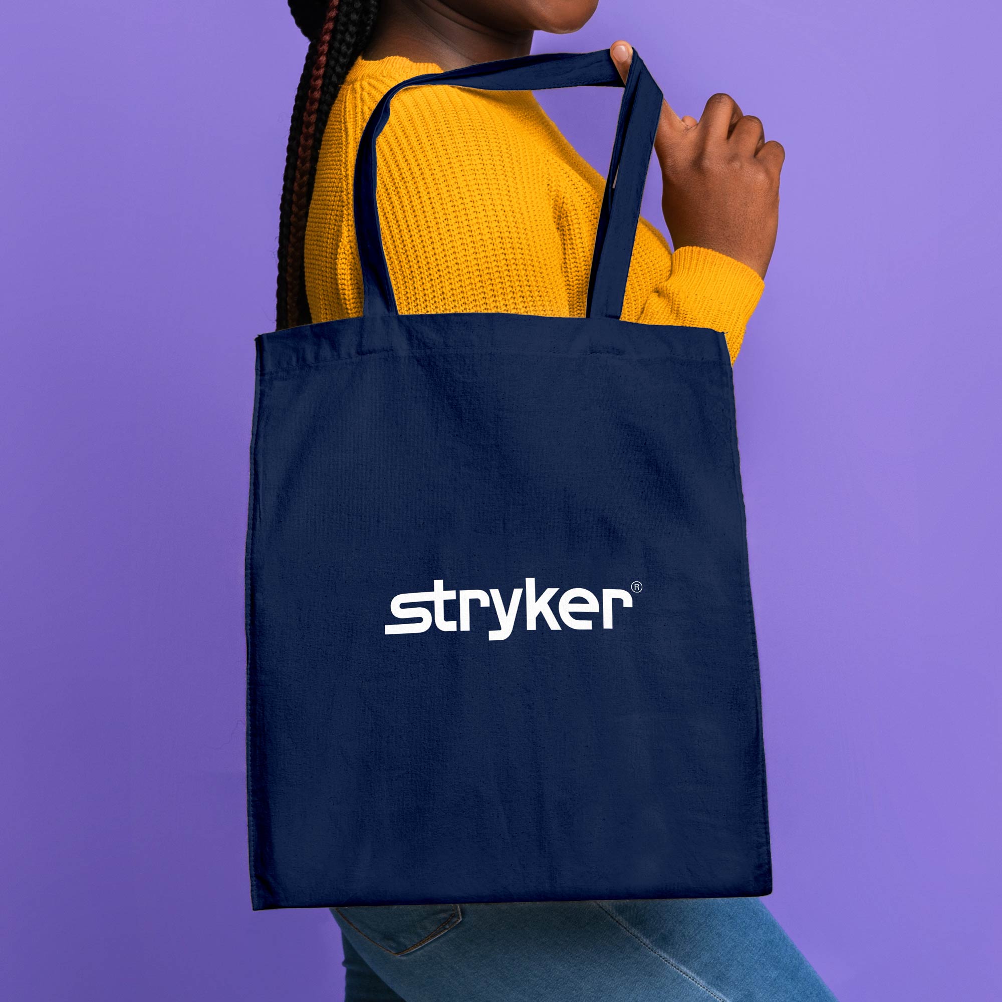 Picture of 140GSM Calico Cotton Tote Bag (15"x16")