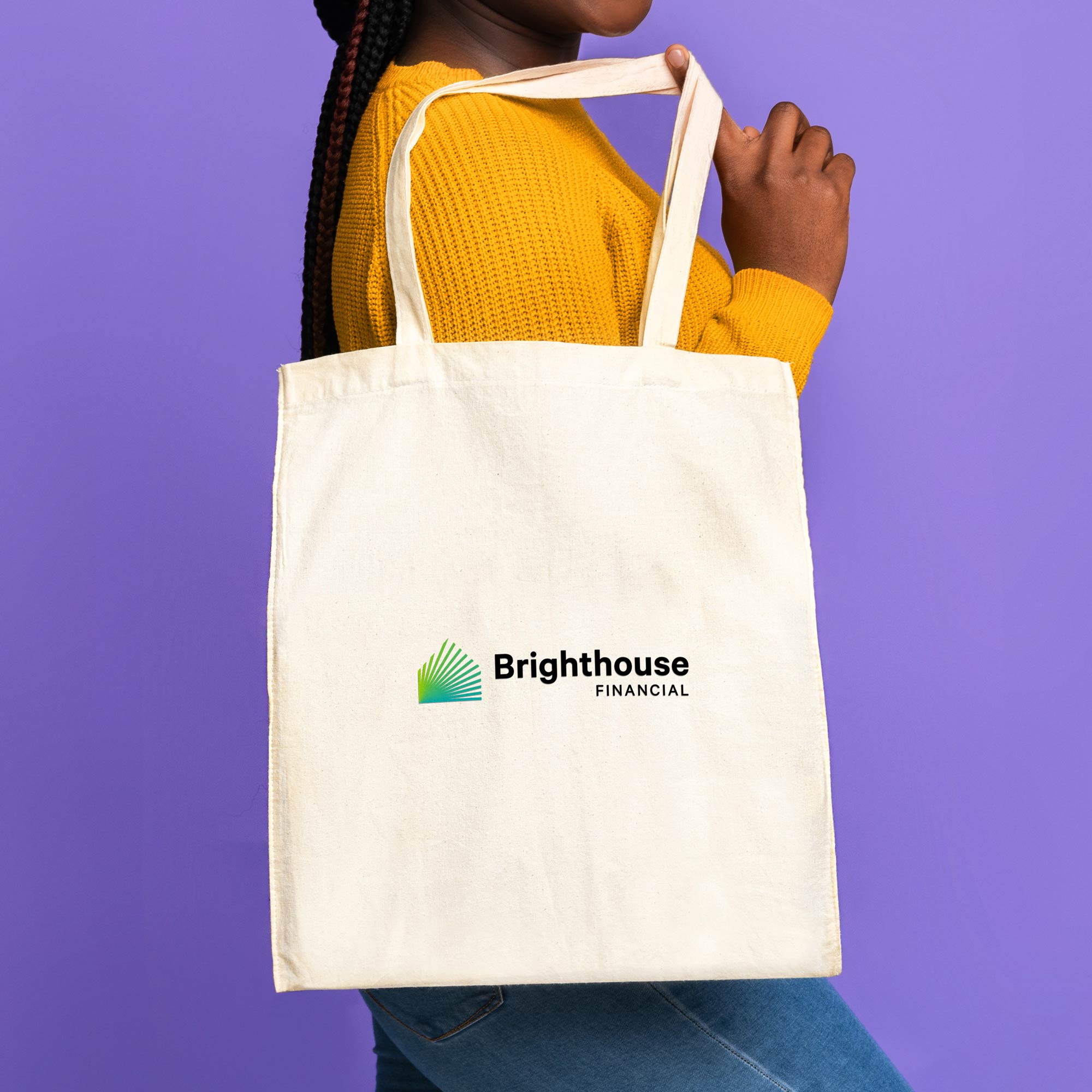 Picture of 140GSM Calico Cotton Tote Bag (15"x16")