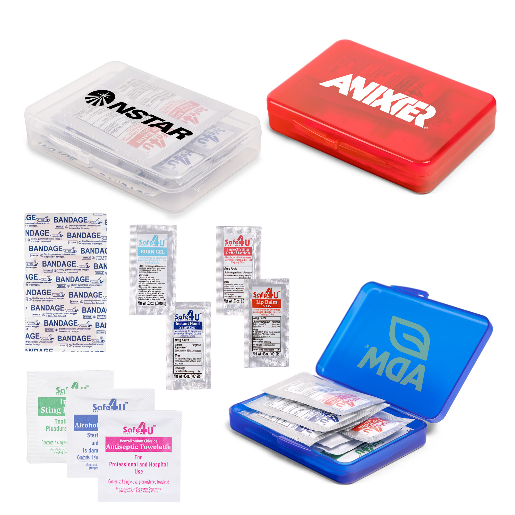 Picture of 12pc Compact Hard Case First Aid Kit