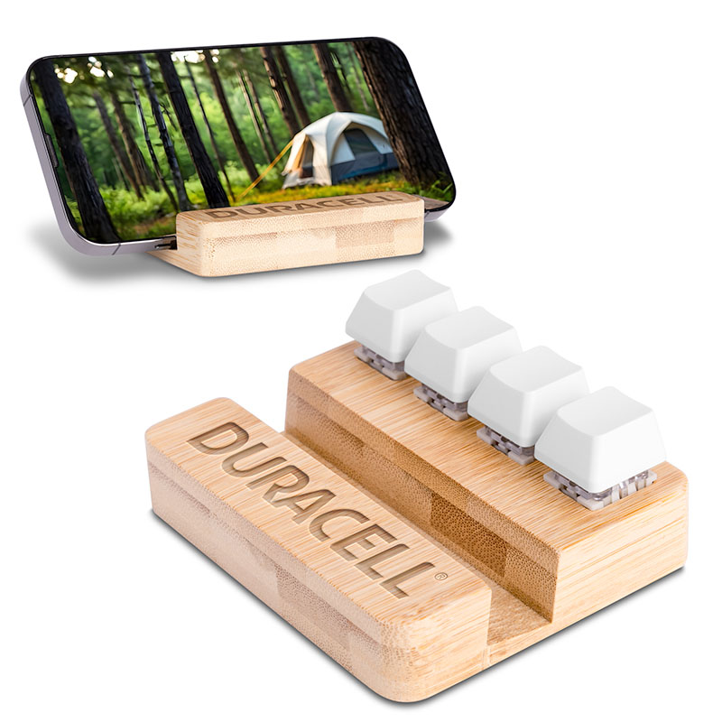 Picture of Bamboo Stand & Keypad Stress Reliever