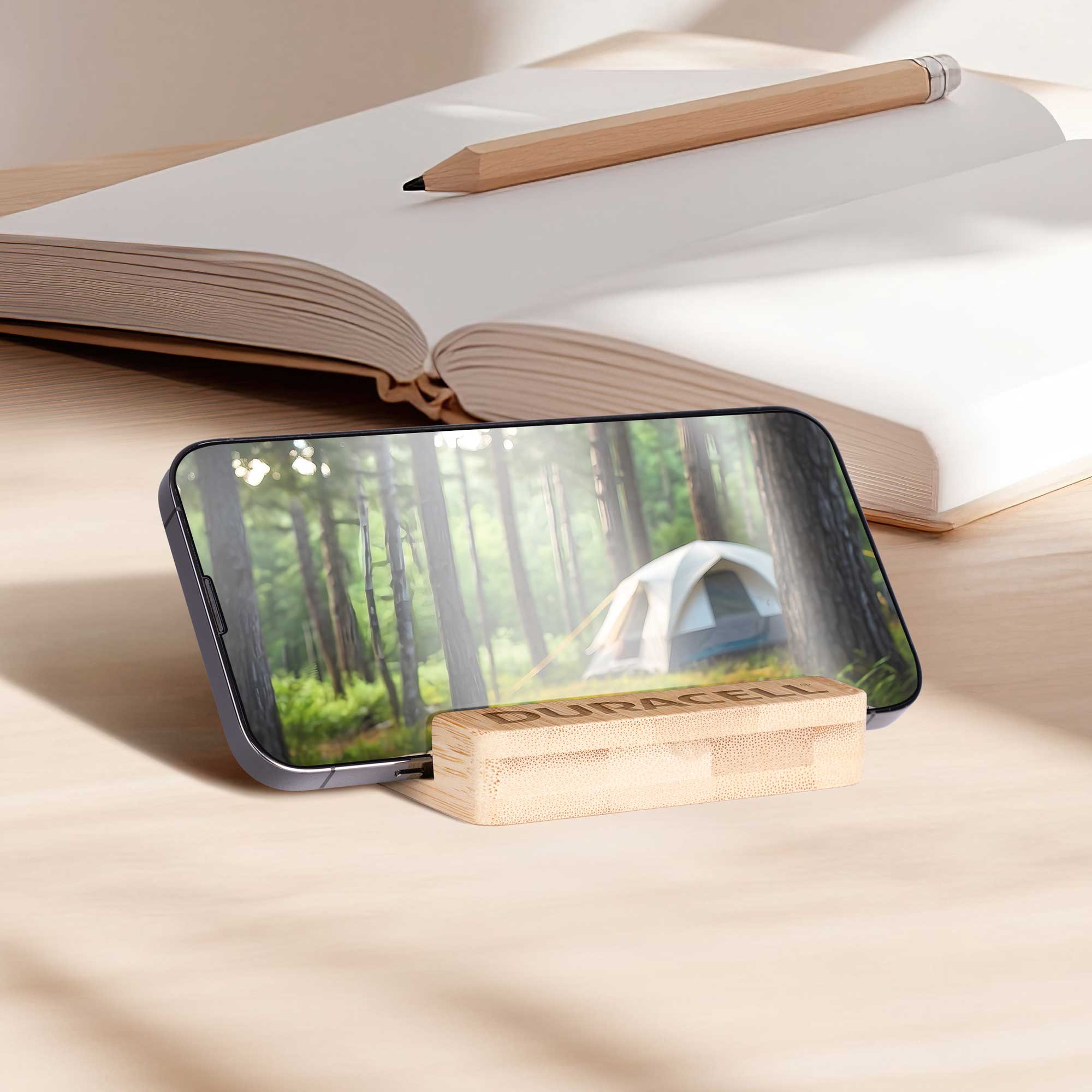 Picture of Bamboo Stand & Keypad Stress Reliever