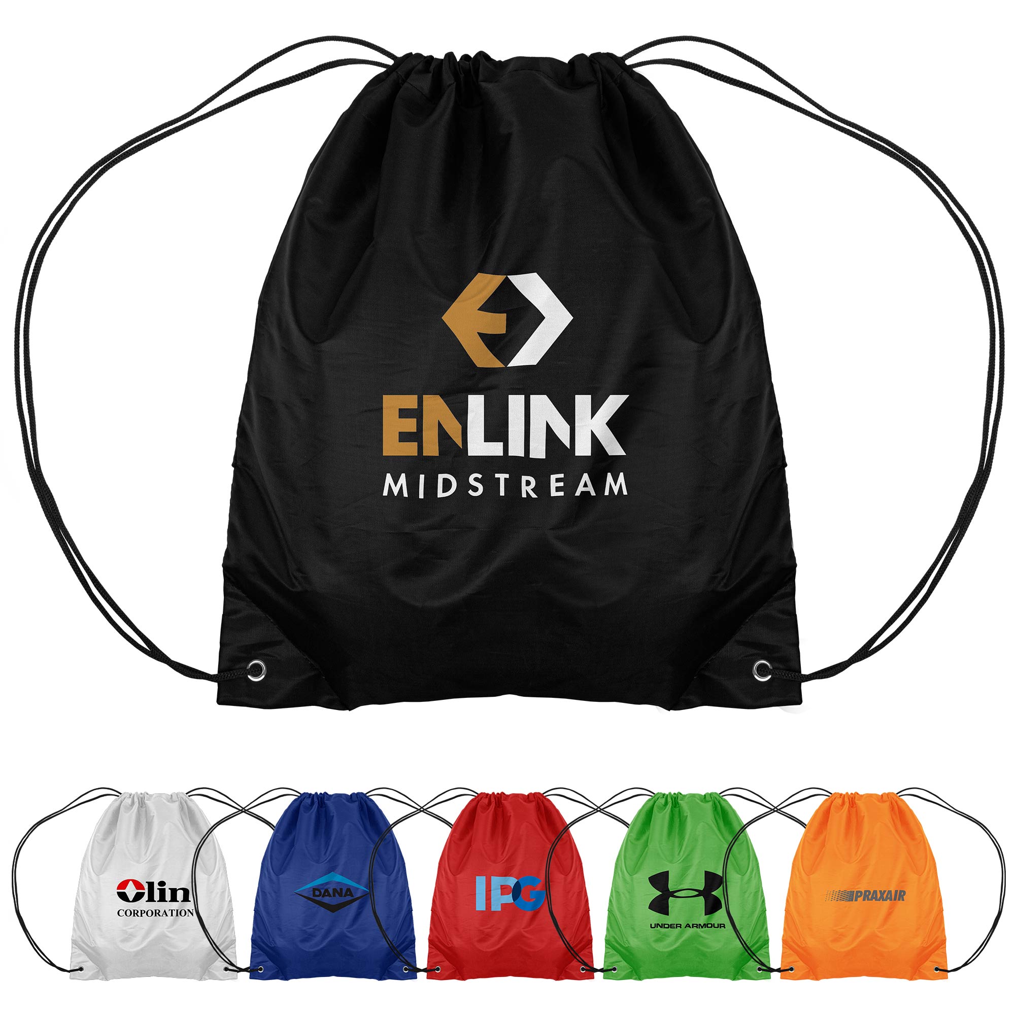 Picture of 210D Polyester Drawstring Backpack