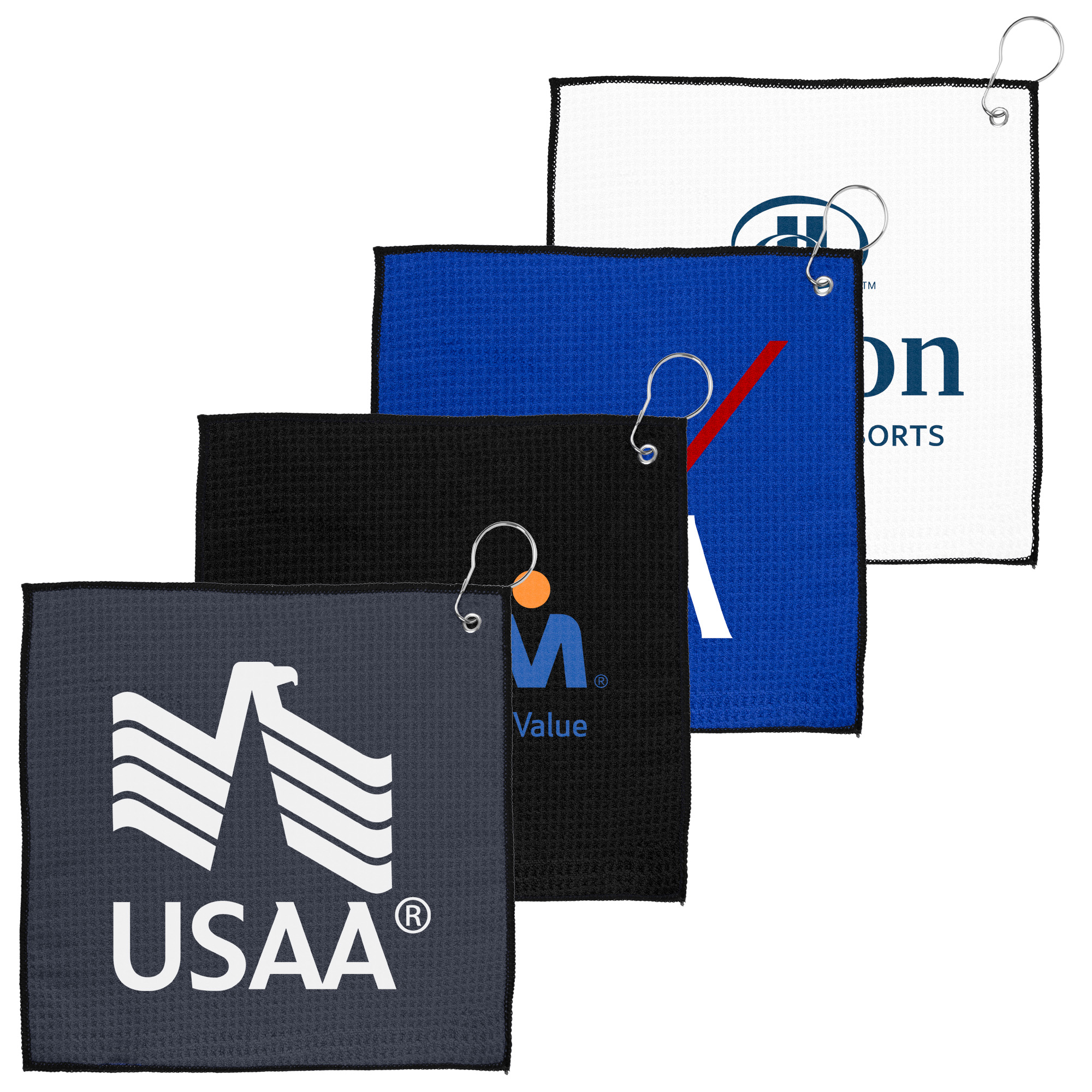Picture of EcoWaffle rPET Golf Towel (12" x 12")