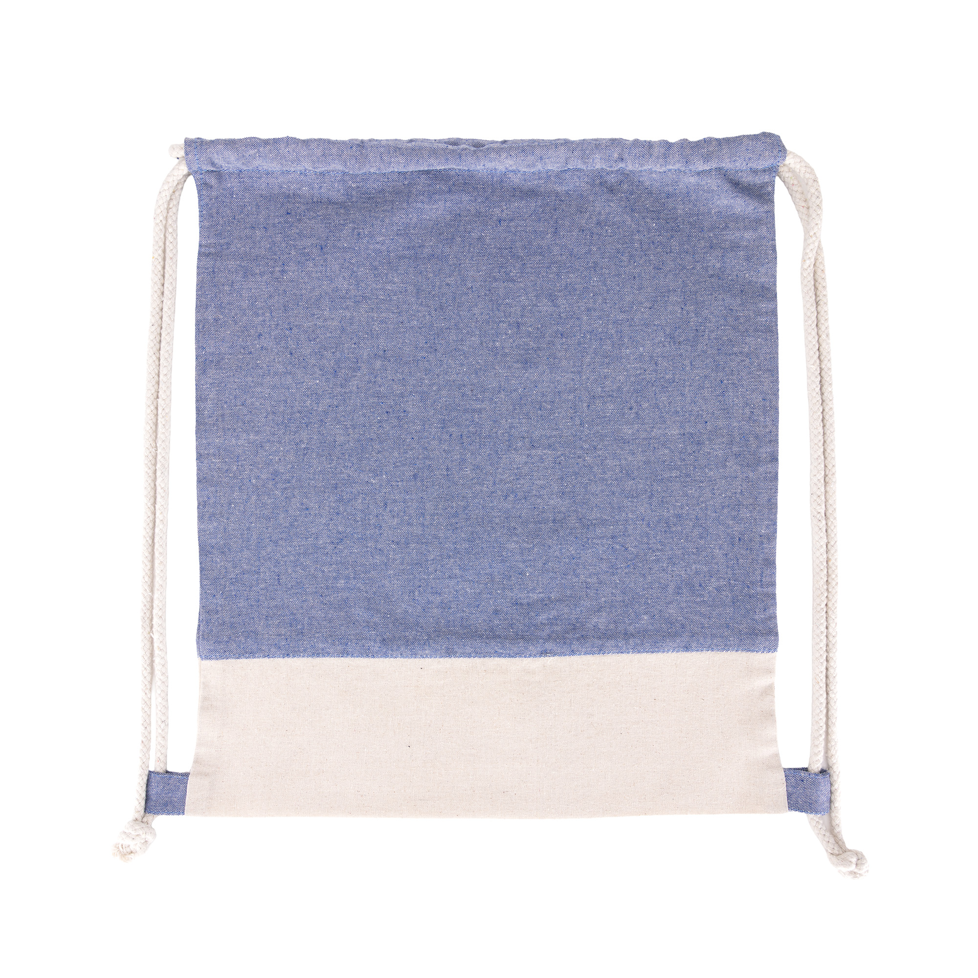 Picture of TwinTone Recycled Cotton Drawstring Bag