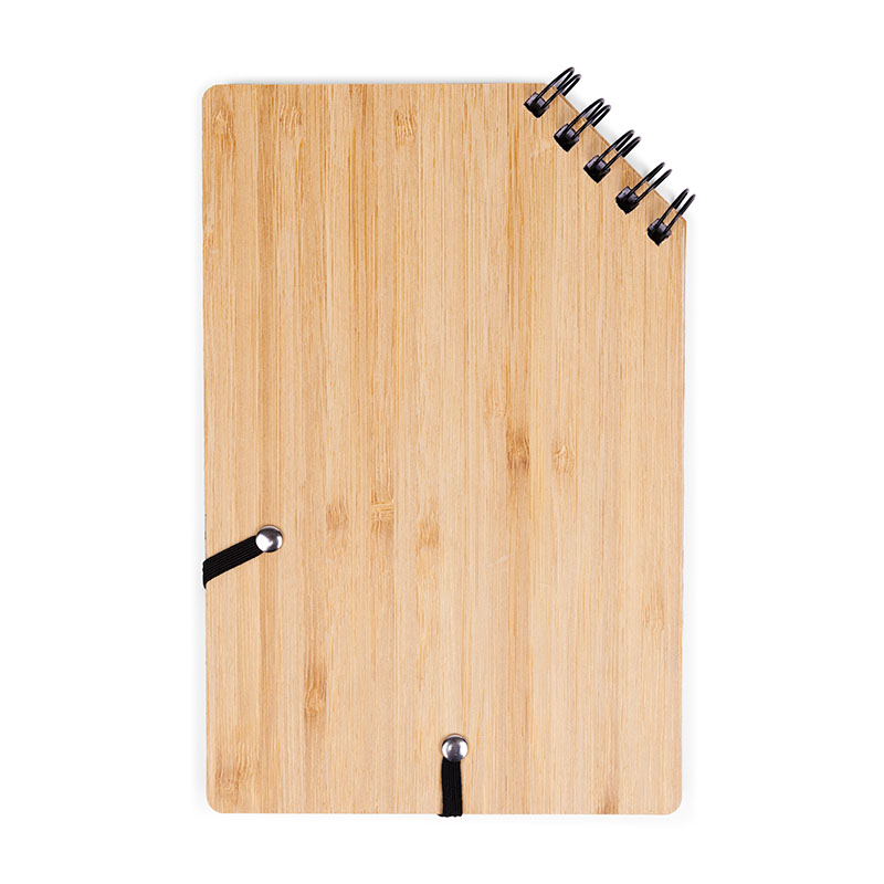Picture of A5 Corner Spiral Bound Journal Book w/Bamboo Cover
