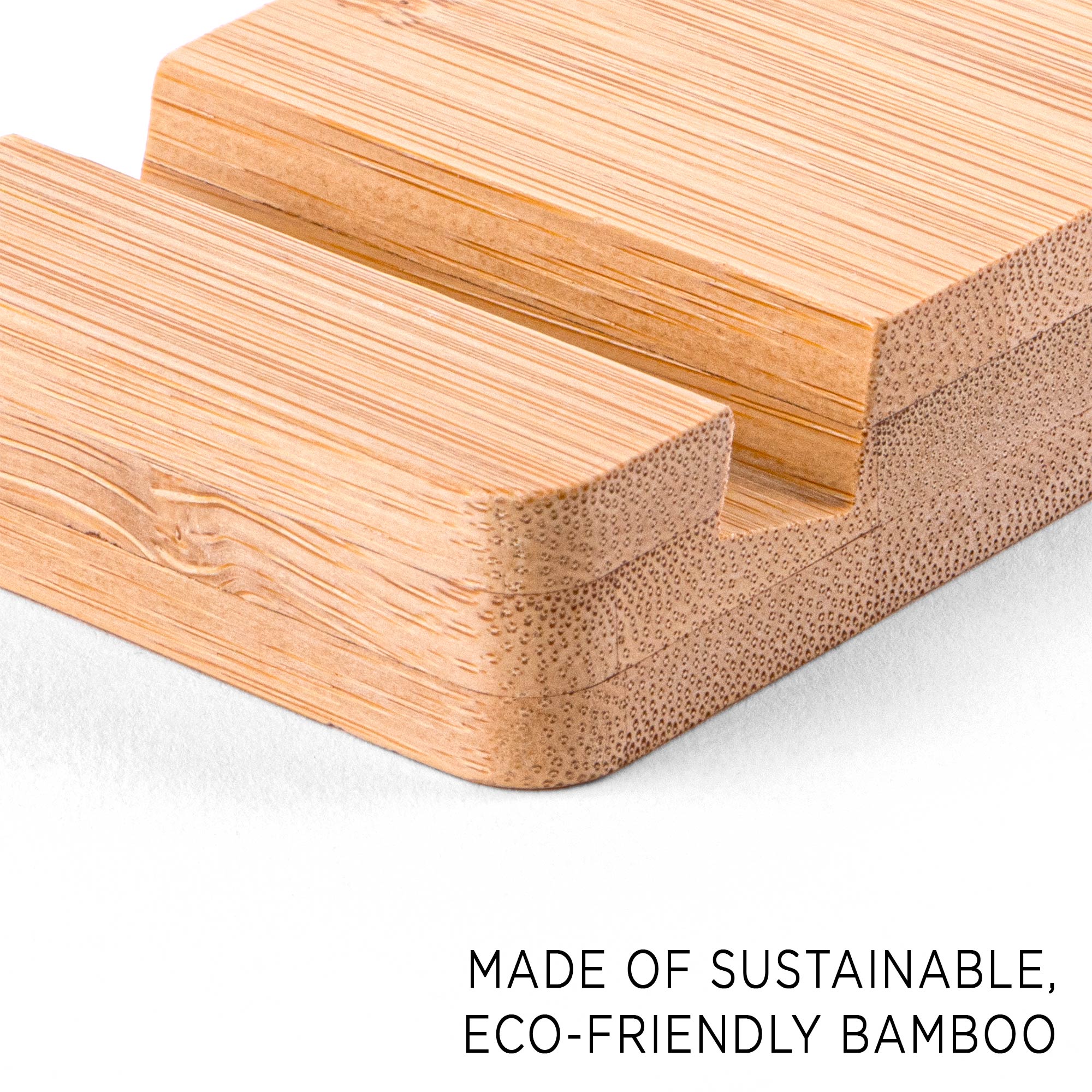 Picture of Eco-Friendly Bamboo Mobile Device Holder