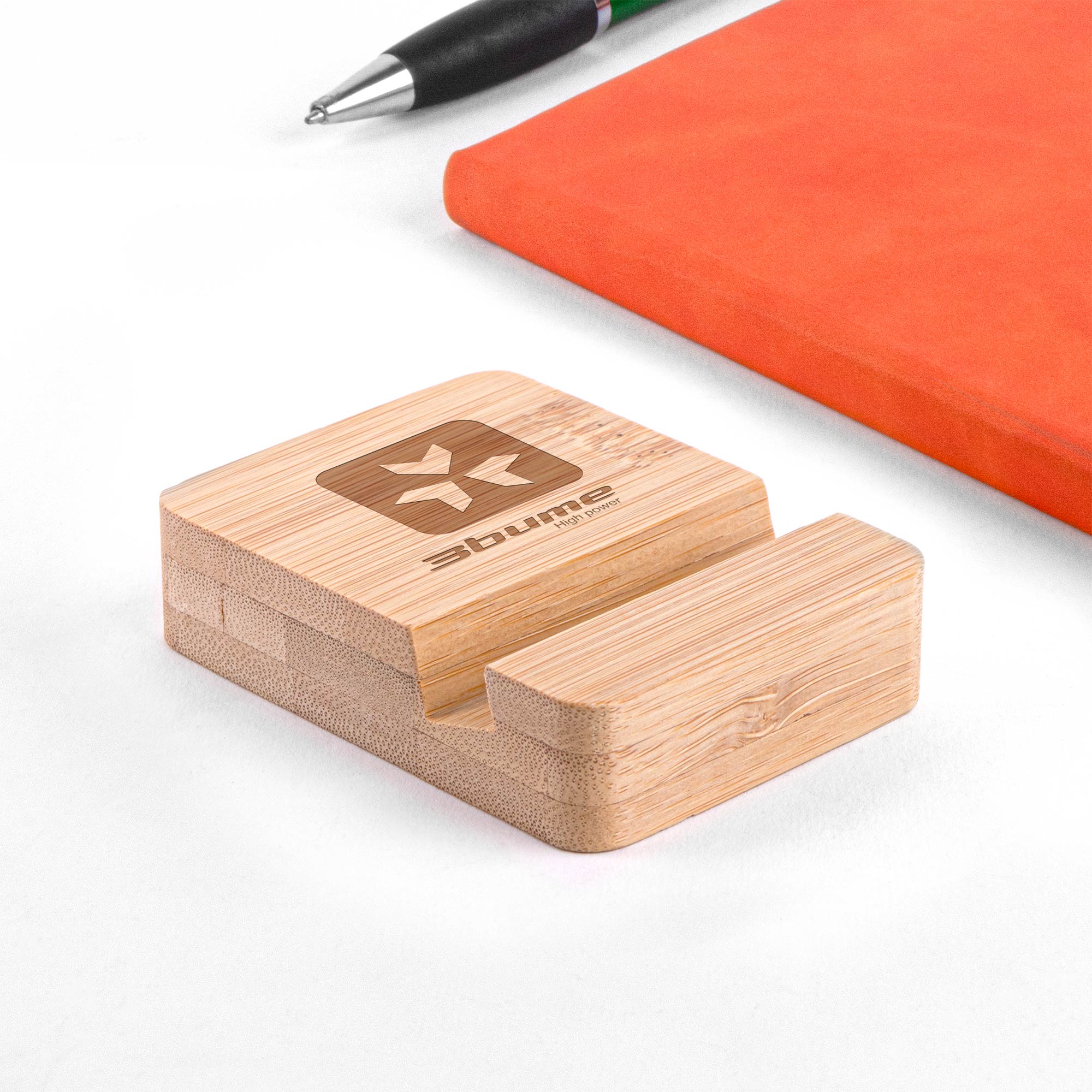 Picture of Eco-Friendly Bamboo Mobile Device Holder