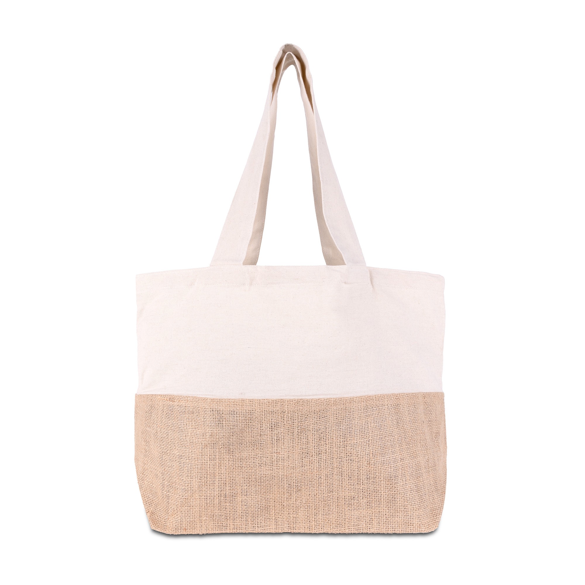 Picture of Cotton Canvas Tote Bag w/Jute Gusset