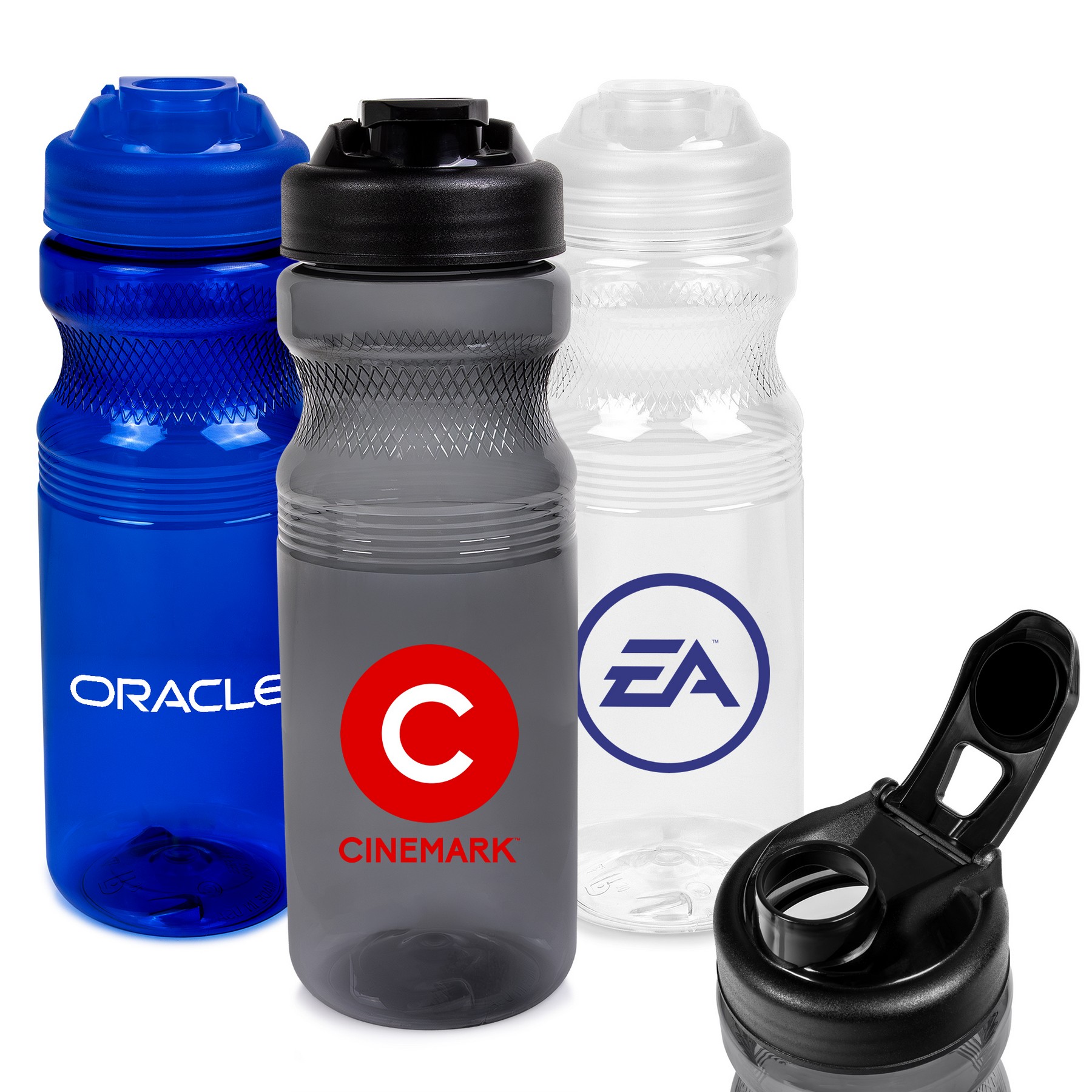 Picture of 24oz Eco-Polyclear Bottle with Flip Top SNG Lid