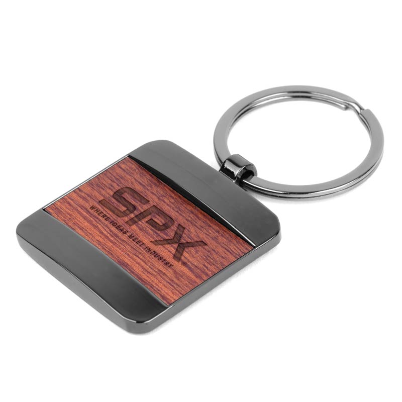 Picture of Bolton Square Wood Key Chain
