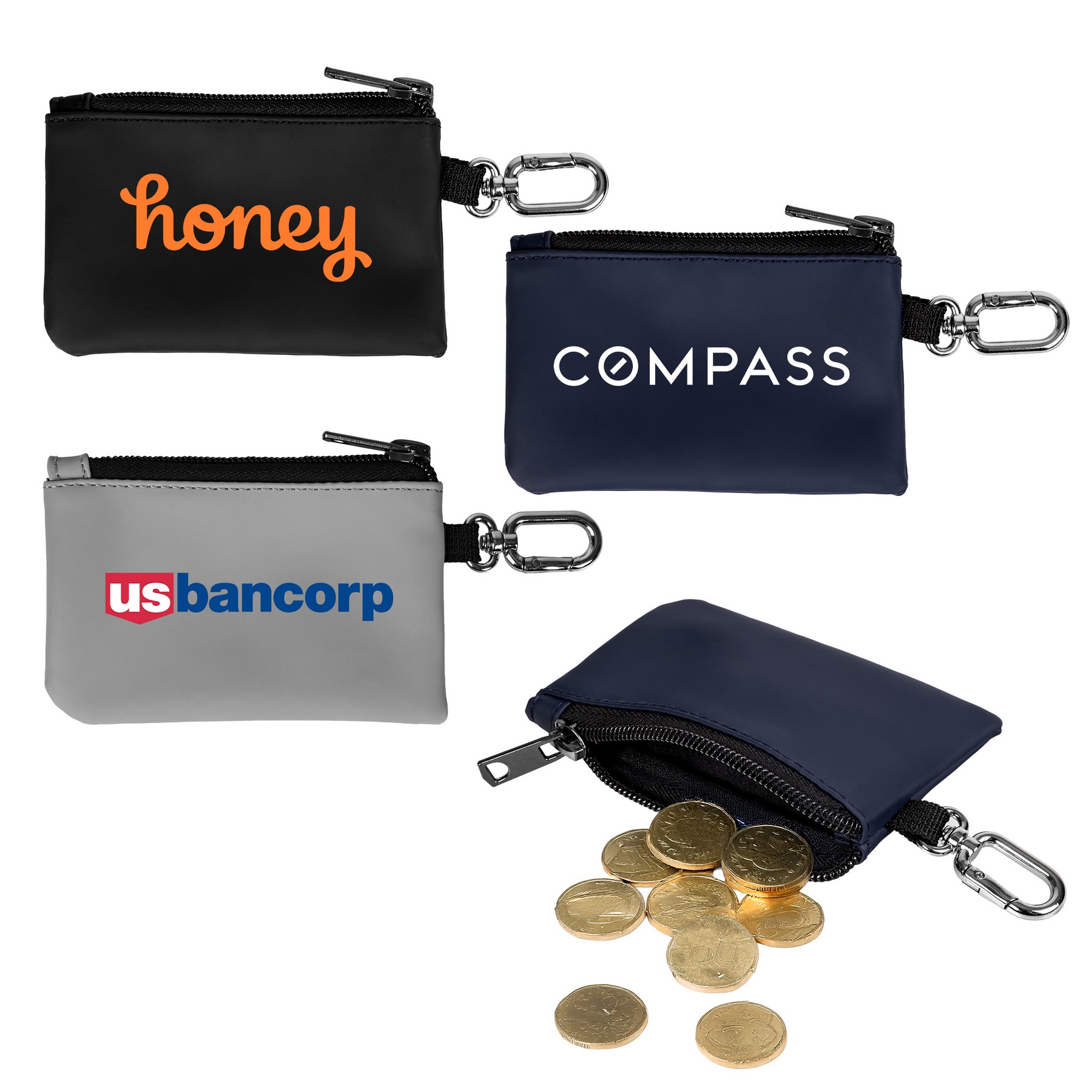 Picture of LuxeCarry Zip Pouch with Carabiner