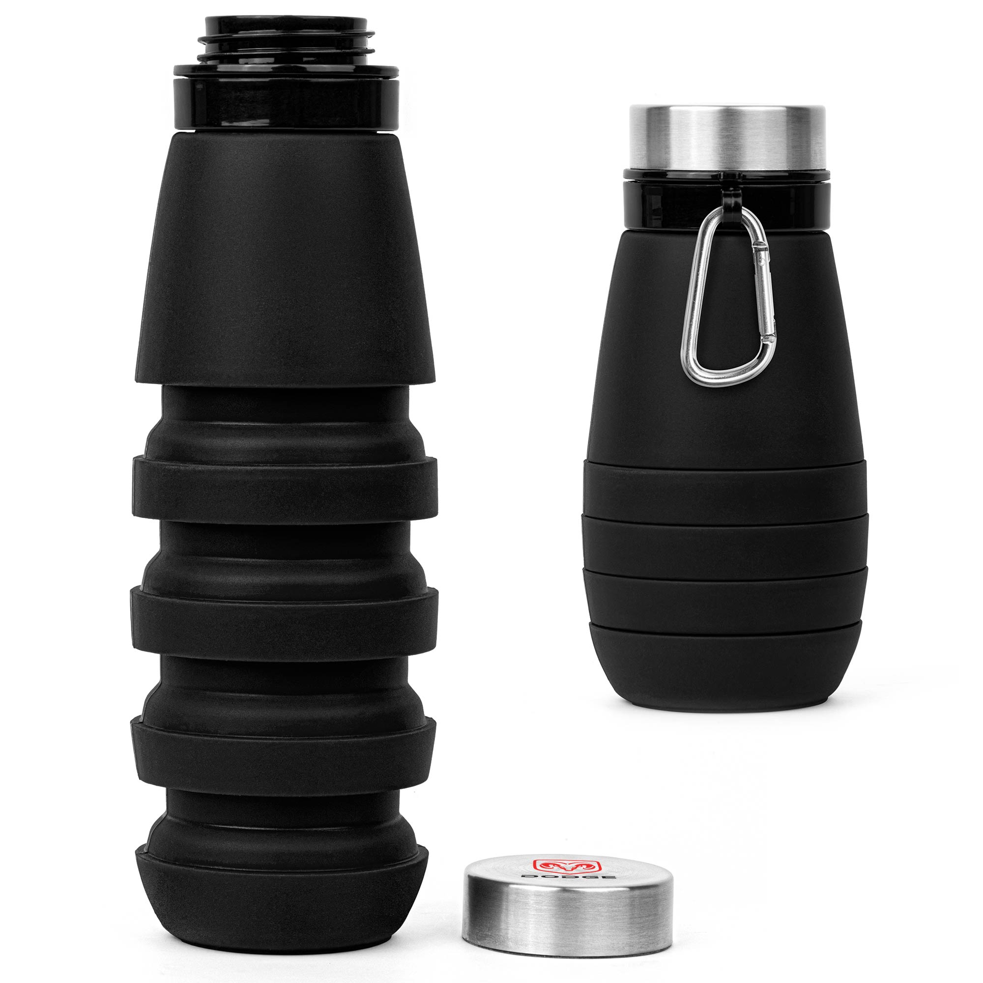 Picture of 20 Oz. The Whirlwind Collapsible Silicone Water Bottle