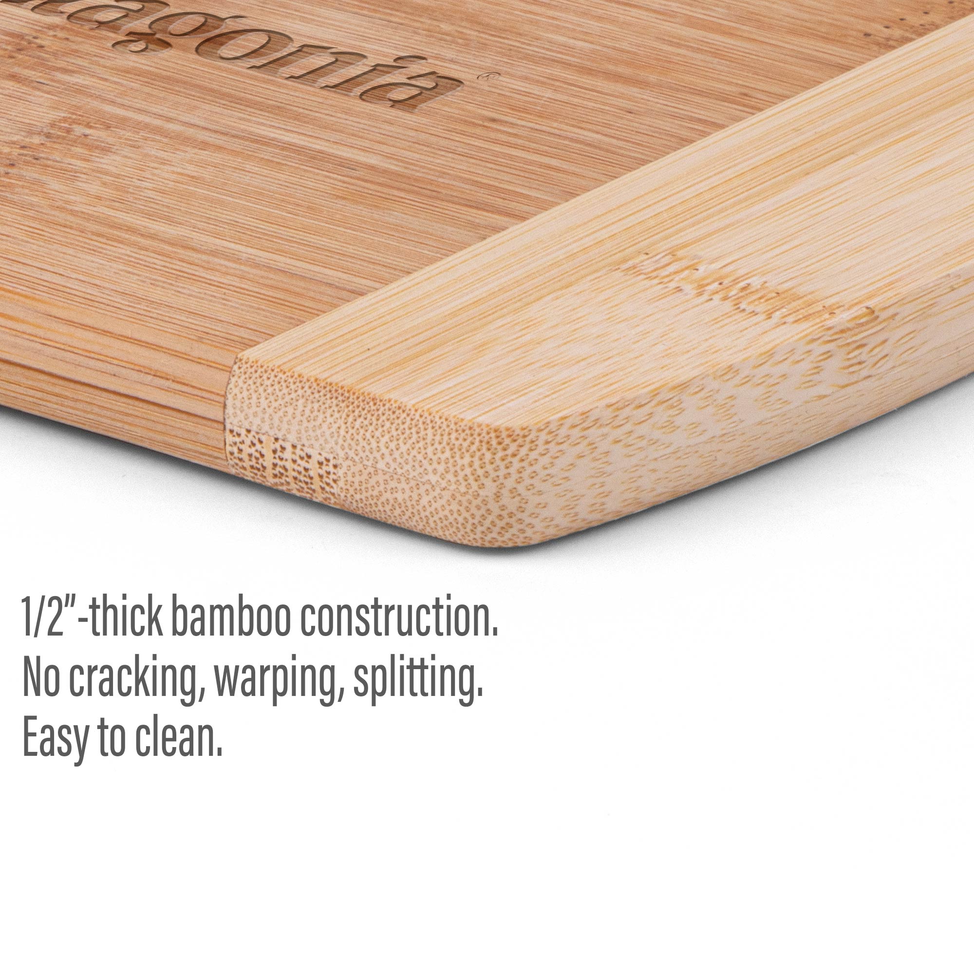 Picture of The Wellington 8'' Two-Tone Bamboo Cutting Board