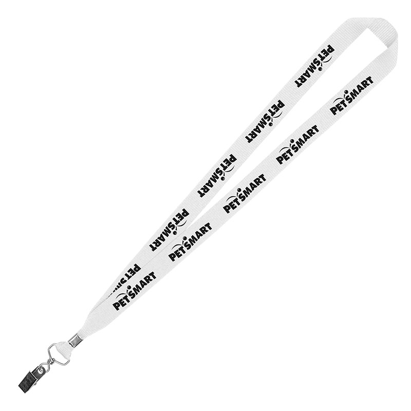 Picture of 3/4" Eco Friendly rPET Lanyard w/Bulldog Clip
