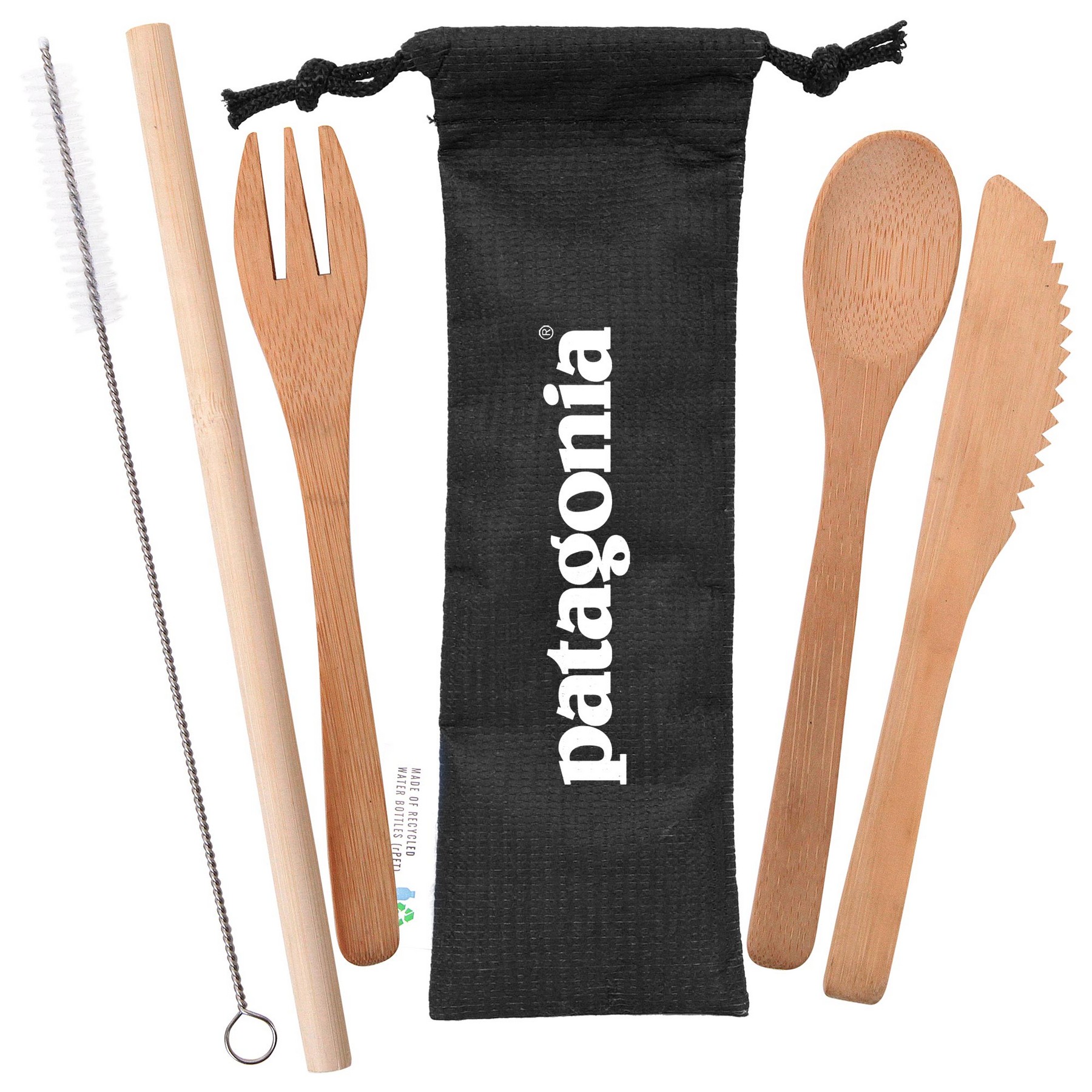 Picture of Bamboo Utensils w/rPET Pouch